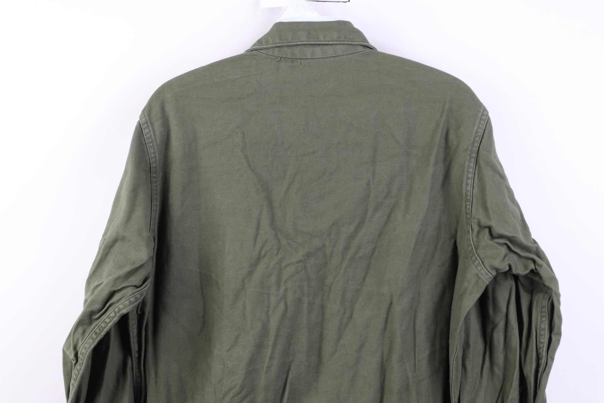 Vintage Vintage 60s Vietnam War Sateen Cotton OG 107 Shirt Jacket Size US M / EU 48-50 / 2 - 17 Thumbnail