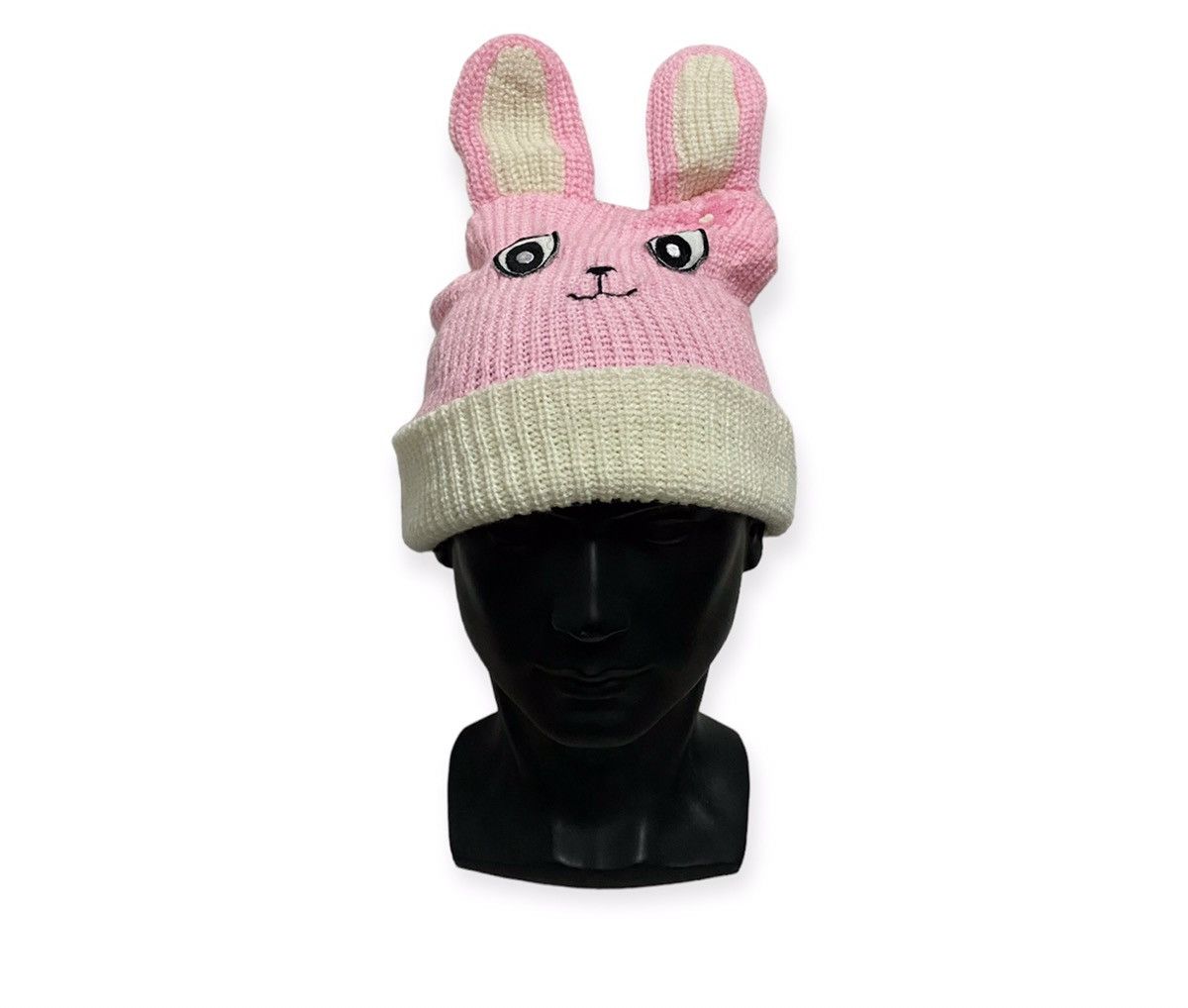 image of Cartoon Network x Hat Hamtaro Bunny Horn Beanie Hat in White, Men's
