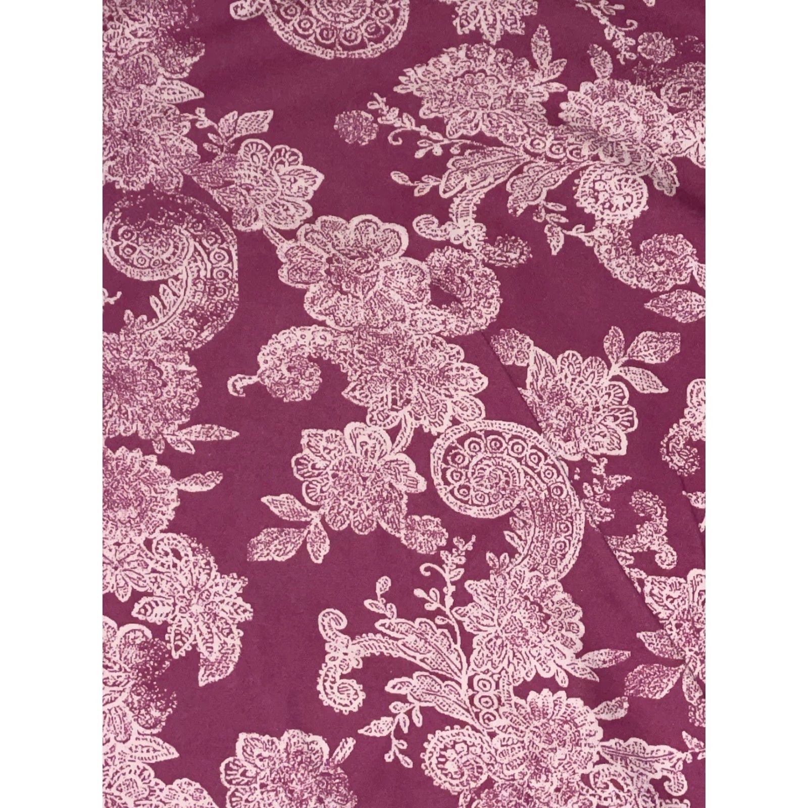 Vintage VINTAGE Floral Crewneck Large Magenta Granny Core Sweatshirt Jumper 80s Style Women L Pink Cotton Sweater Pullover Size L / US 10 / IT 46 - 2 Thumbnail