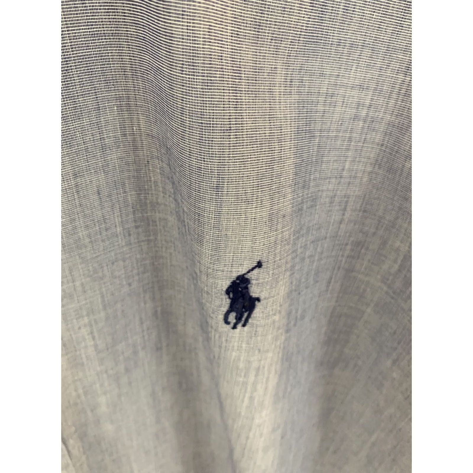 Polo Ralph Lauren Polo Ralph Lauren PHILIP Long Sleeve Button Front Shirt Blue 17 34/35 Dress Shirt Men Size US XL / EU 56 / 4 - 2 Thumbnail