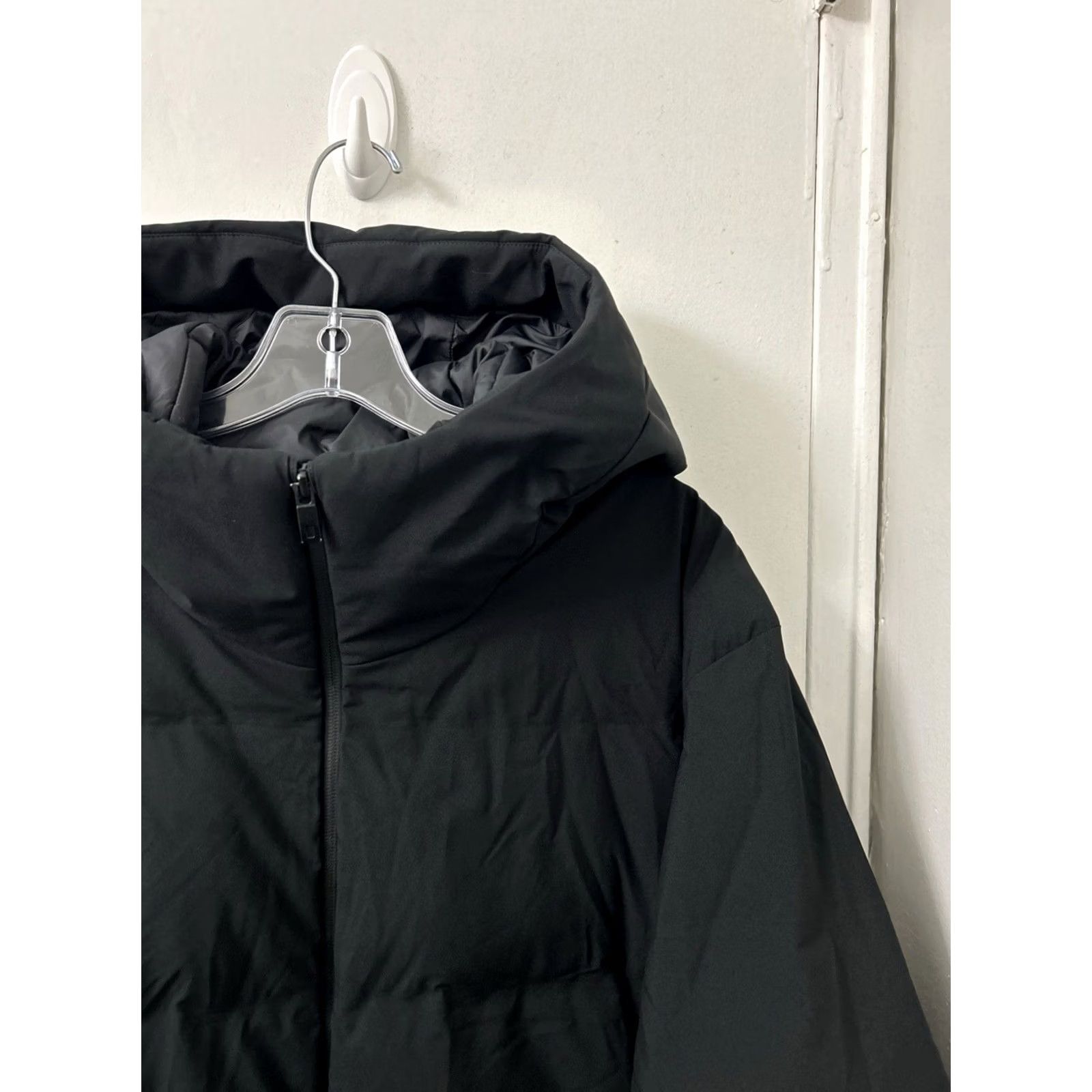 Uniqlo Uniqlo Seamless Down Parka Mens XL Black Hooded Windproof Water Resistant Jacket Parka Size US XL / EU 56 / 4 - 5 Thumbnail