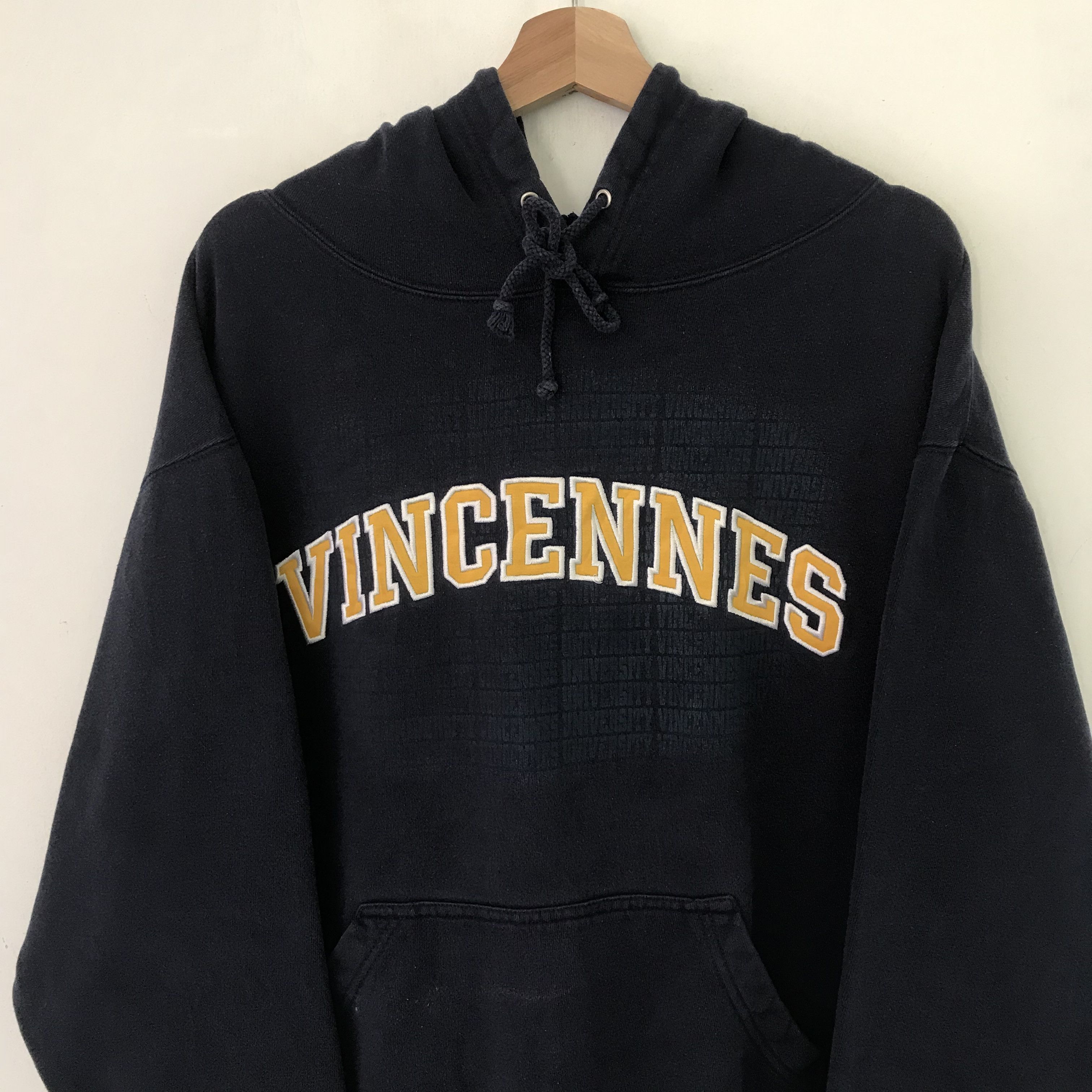 Vintage Vintage 90's Vincennes University Blue Sweater - 333 Size US XL / EU 56 / 4 - 5 Thumbnail