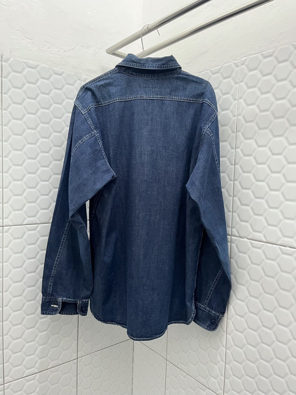 Sugar Cane × Toyo Enterprises Vintage Sugar Cane Half-Zip Denim Work Shirt Size US L / EU 52-54 / 3 - 7 Thumbnail