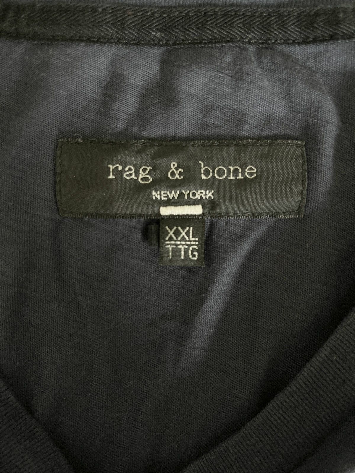 Rag & Bone STEAL! Rag & Bone Brushstroke New York Logo Tee (XL) Size US XXL / EU 58 / 5 - 7 Thumbnail