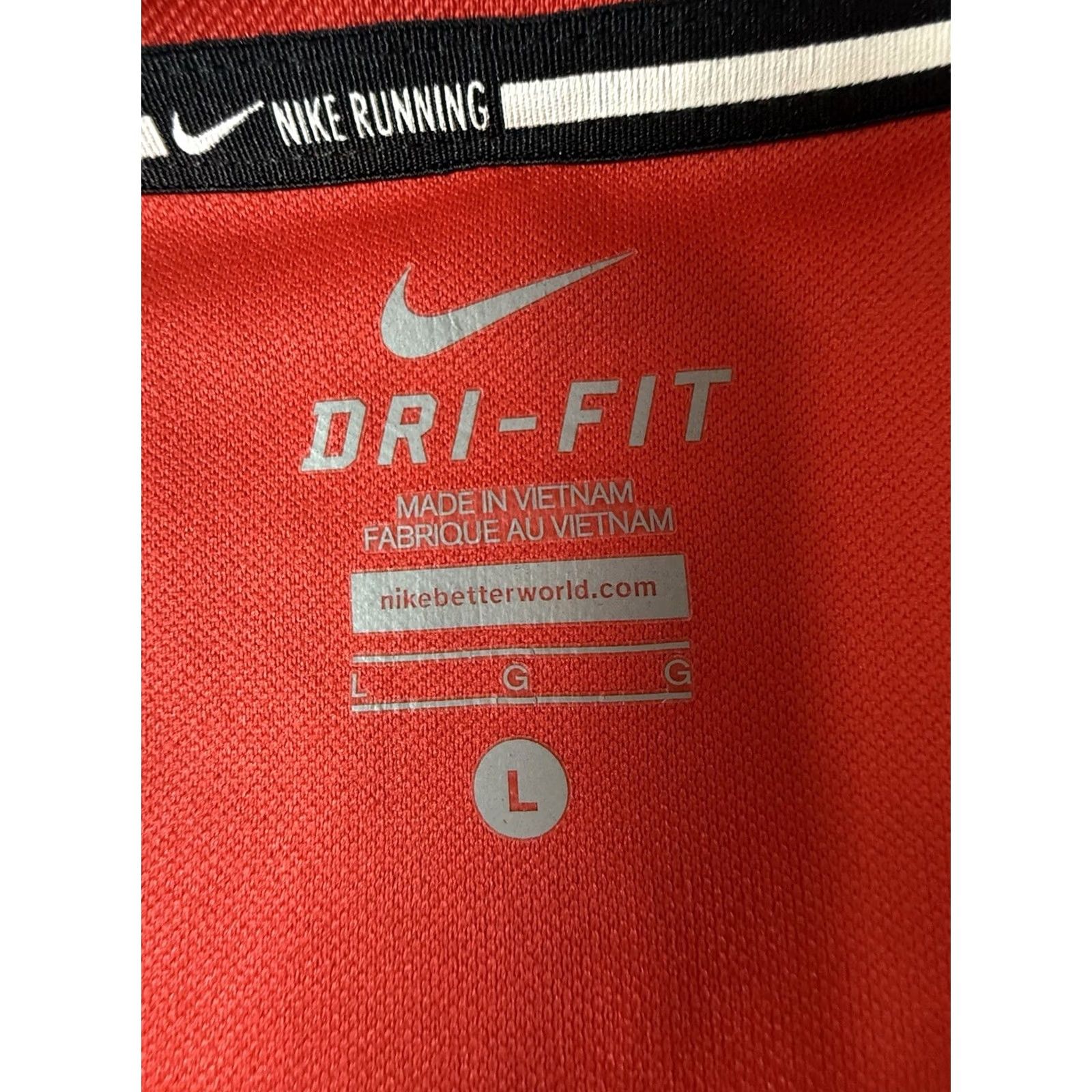 Nike Nike Dri-FIT Pullover Shirt Mens L Red/Maroon Running Long Sleeve 1/4 Zip Size US L / EU 52-54 / 3 - 2 Thumbnail