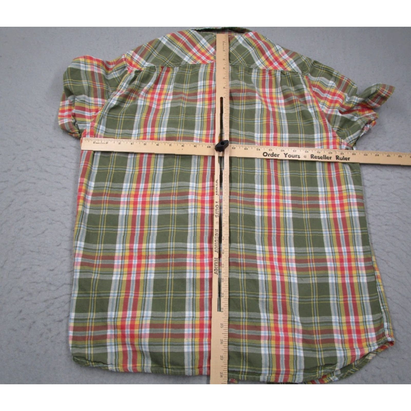 Ralph Lauren Denim & Supply Ralph Lauren Shirt Mens XL Green Plaid Button-Up Workwear Short Sleeve Size US XL / EU 56 / 4 - 5 Thumbnail