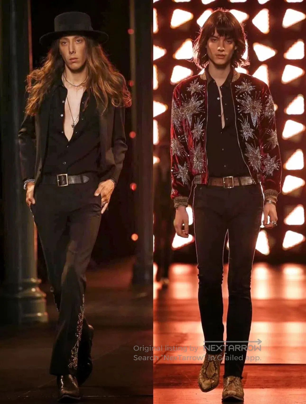 Saint Laurent Paris Saint Laurent Distressed Black Jeans. Size US 30 / EU 46 - 8 Thumbnail