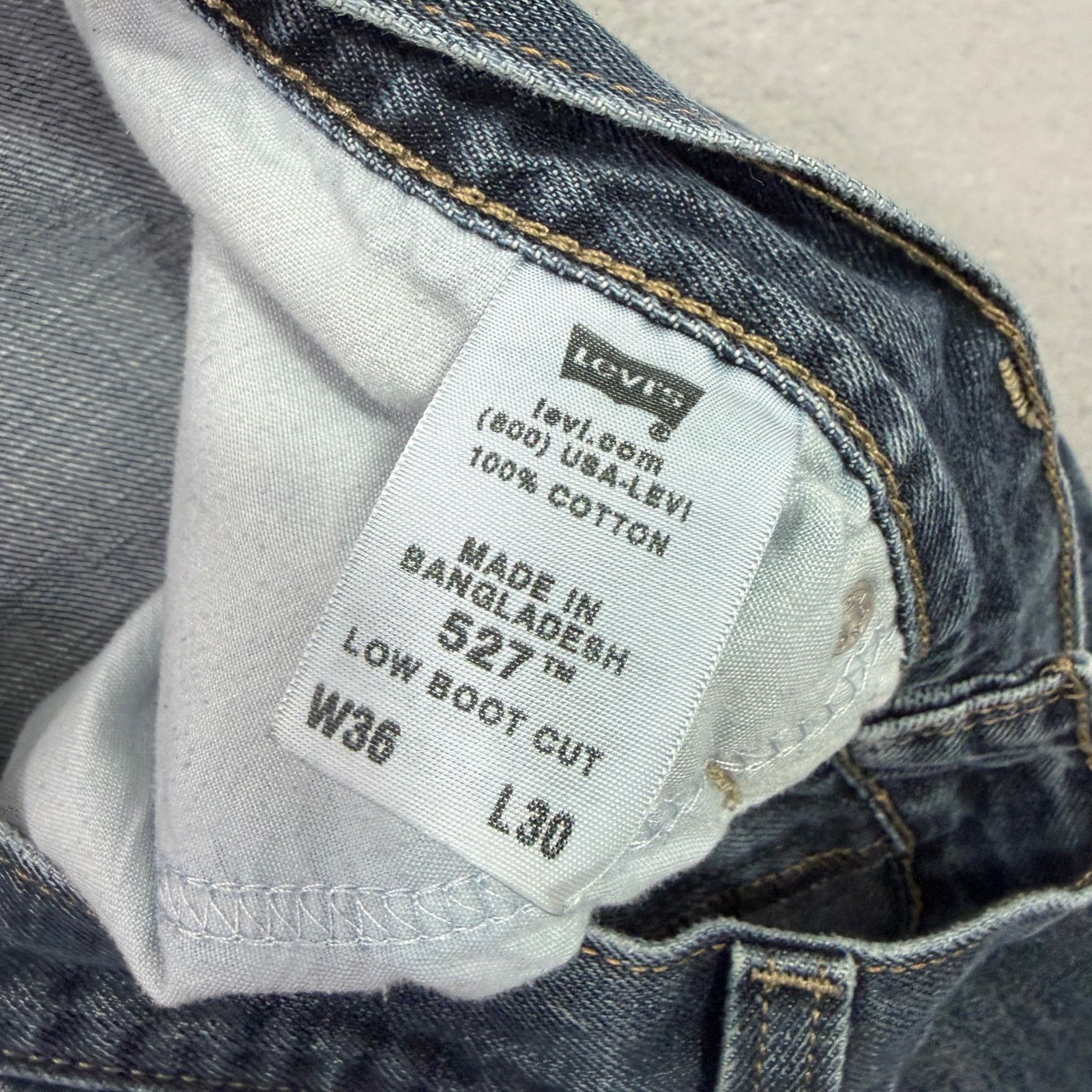 Levi's Vintage Levis 527 Low Bootcut Jeans Men's 36x30 Blue Denim Size US 36 / EU 52 - 4 Thumbnail