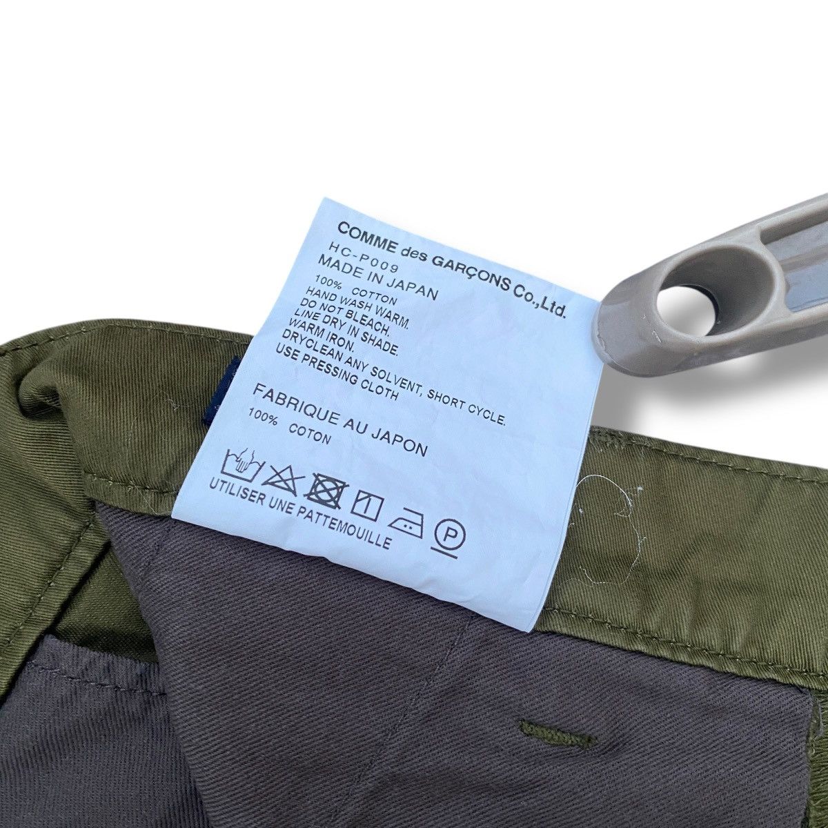 Comme des Garcons Homme Comme des Garcons Homme Olive High-waist Pants AD2018 Size US 30 / EU 46 - 6 Thumbnail