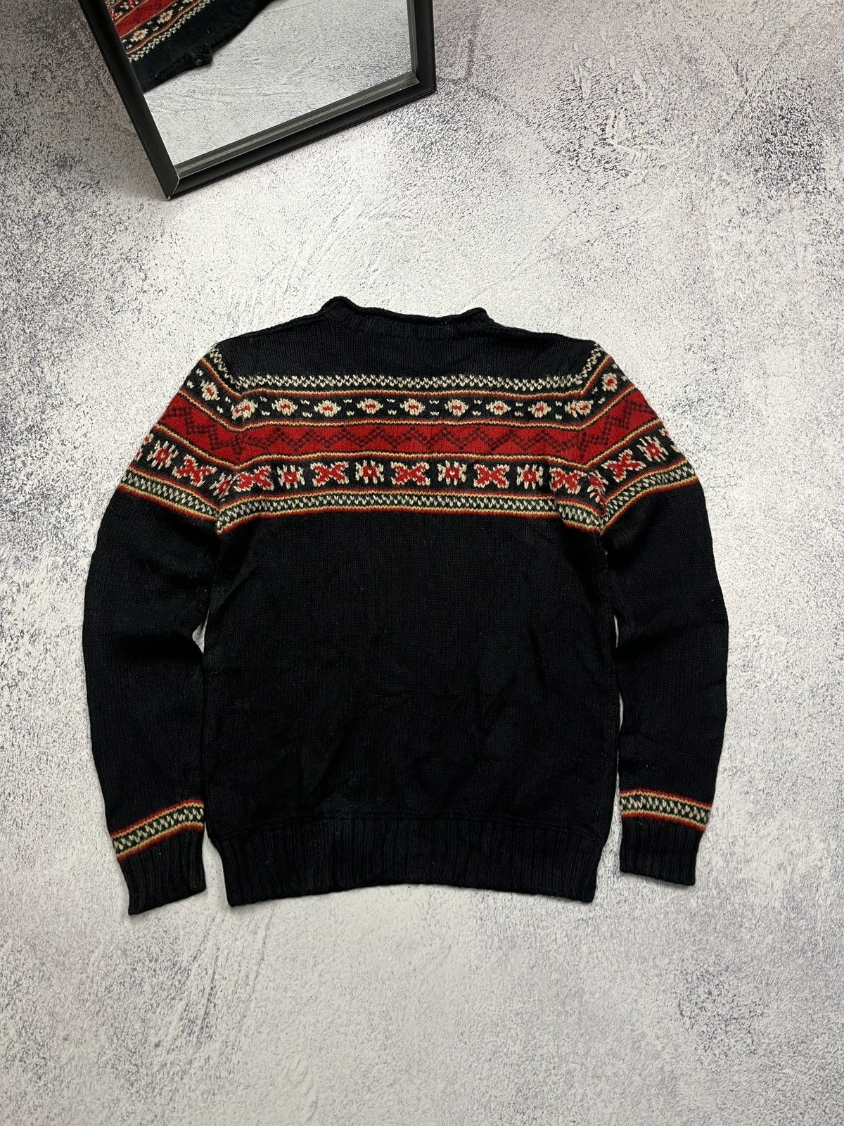 Polo Ralph Lauren Polo Ralph Lauren Fair Isle Nordic Cotton Wool Knit Sweater Size US XS / EU 42 / 0 - 11 Thumbnail