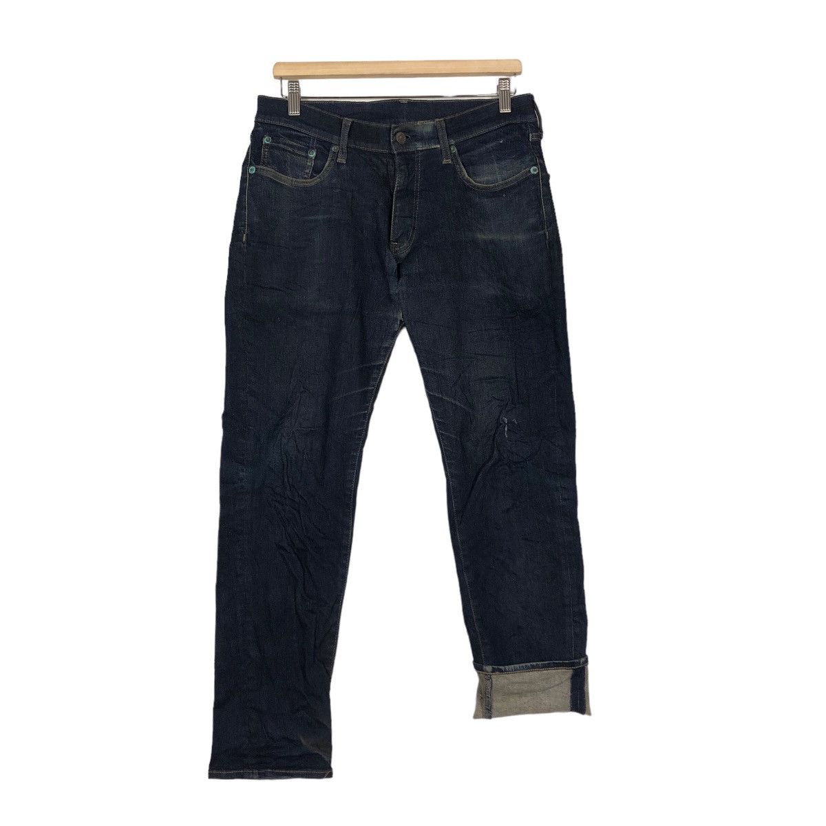 Japanese Brand 🔥90’s Rare Denim Jeans Inspire Rick Owens Size US 32 / EU 48 - 9 Thumbnail