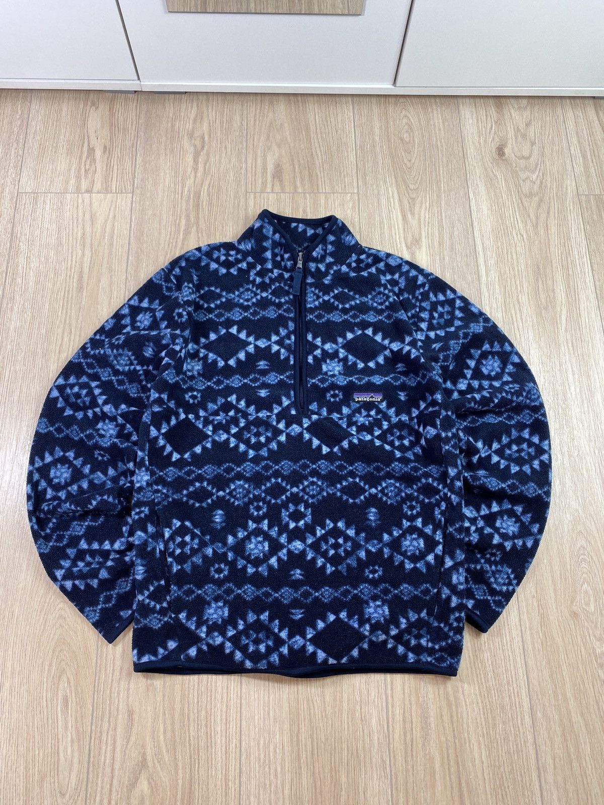 Japanese Brand × Patagonia × Vintage Patagonia Synchilla Aztec Fleece Snap-t USA Made RARE Groovy Size US S / EU 44-46 / 1 - 1 Thumbnail