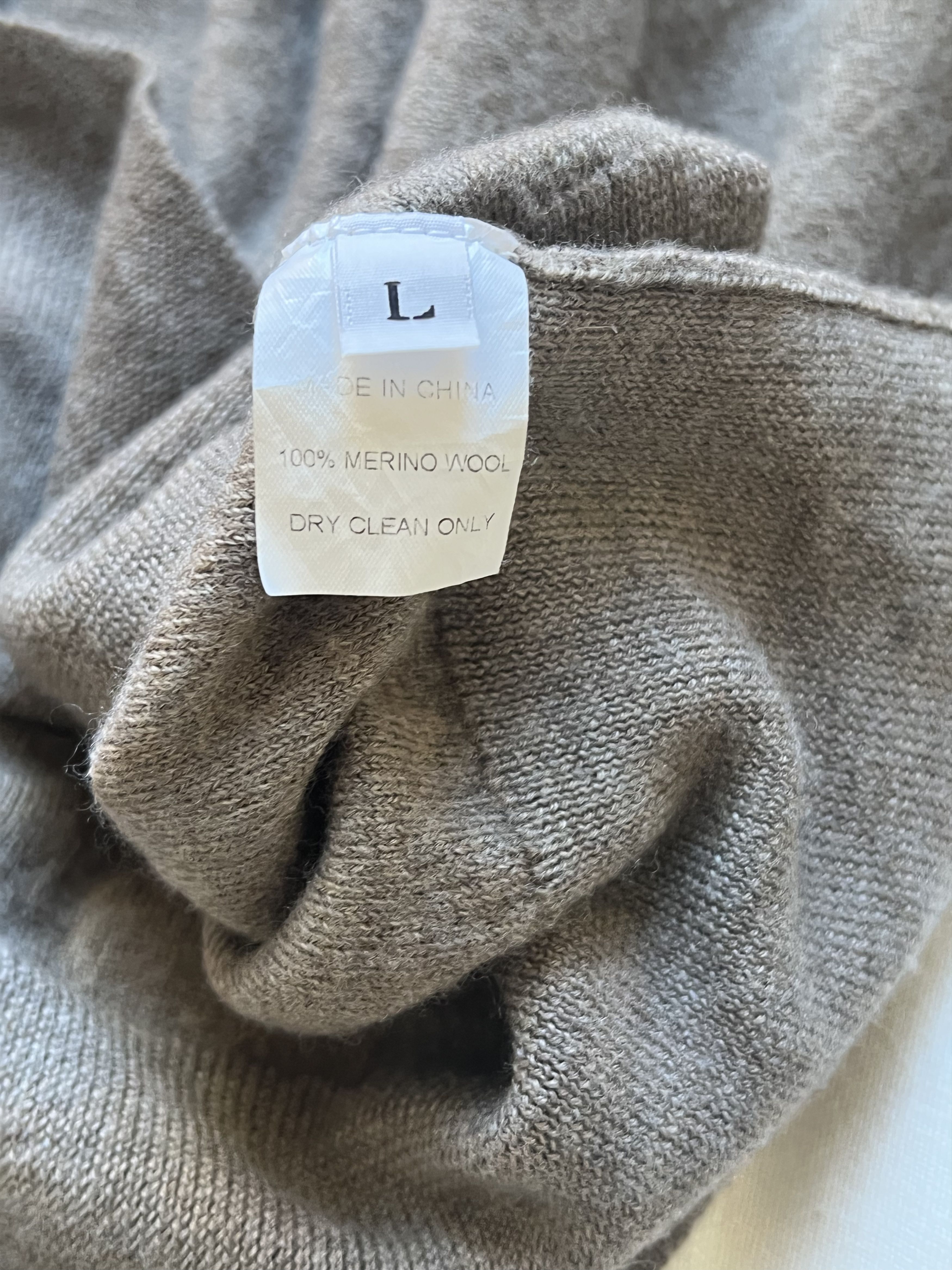 Maryam Nassir Zadeh Beige M Maryam Nassir Zadeh Getty Merino Wool Sweater Polo Size M / US 6-8 / IT 42-44 - 3 Thumbnail