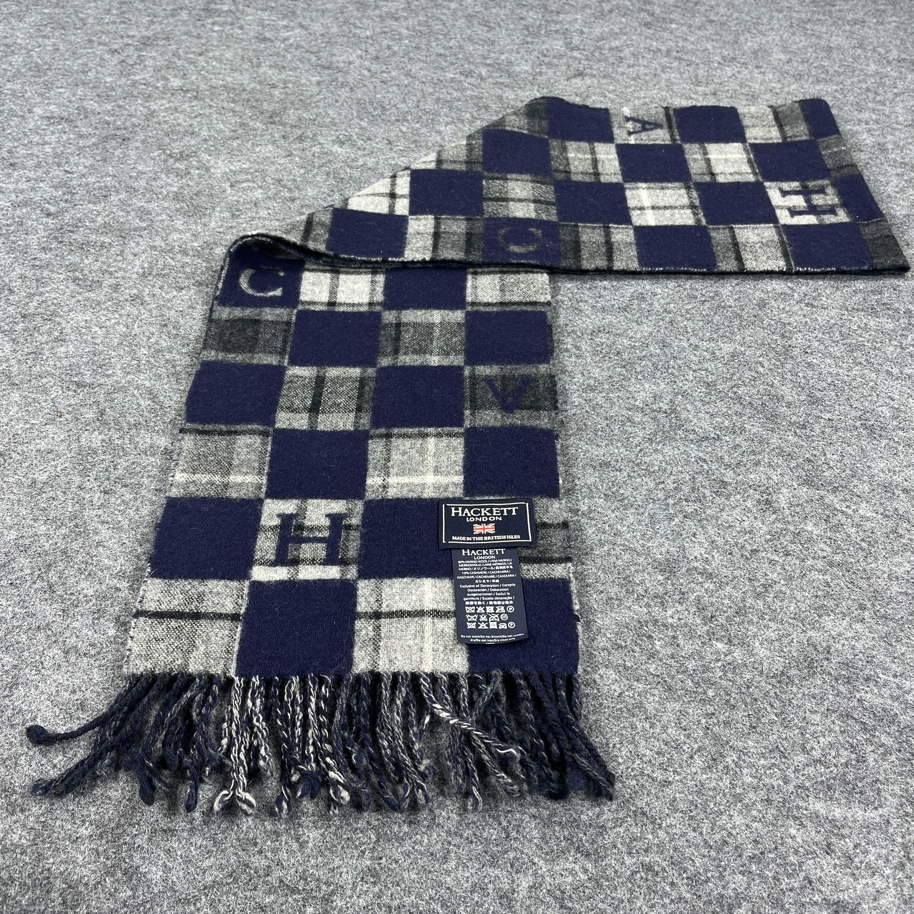 Hackett × Vintage Hackett Scarf / Muffler / Neckwear T1029 Size ONE SIZE - 3 Thumbnail