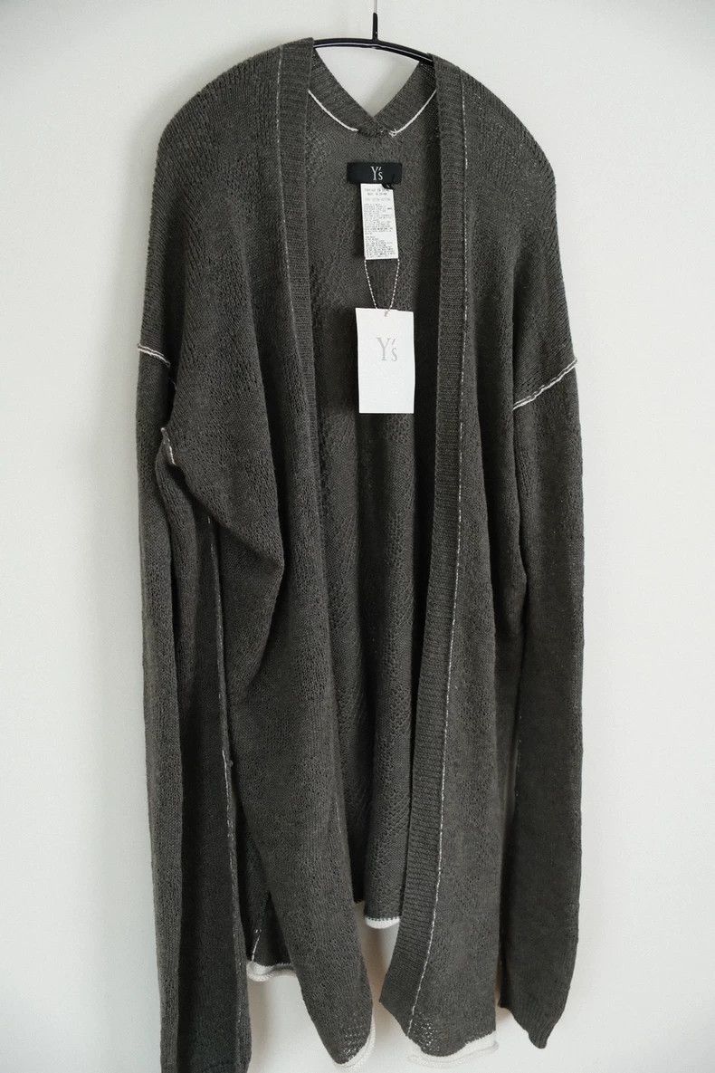 Y's Y's 16 SS vintage carbon grey draped cardigan shirt Size M / US 6-8 / IT 42-44 - 2 Thumbnail