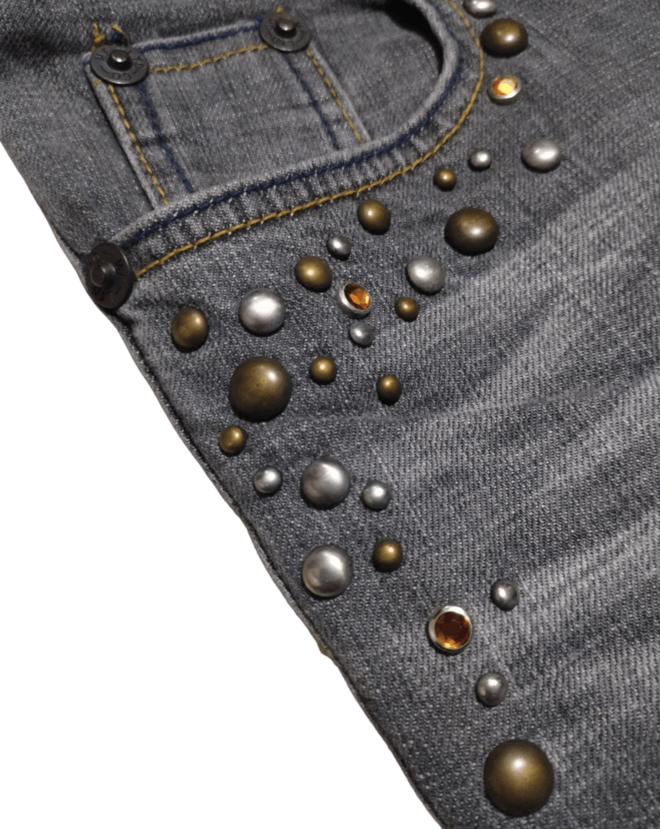 Tornado Mart Studed washed Flare Jeans Casa Size US 29 - 3 Thumbnail