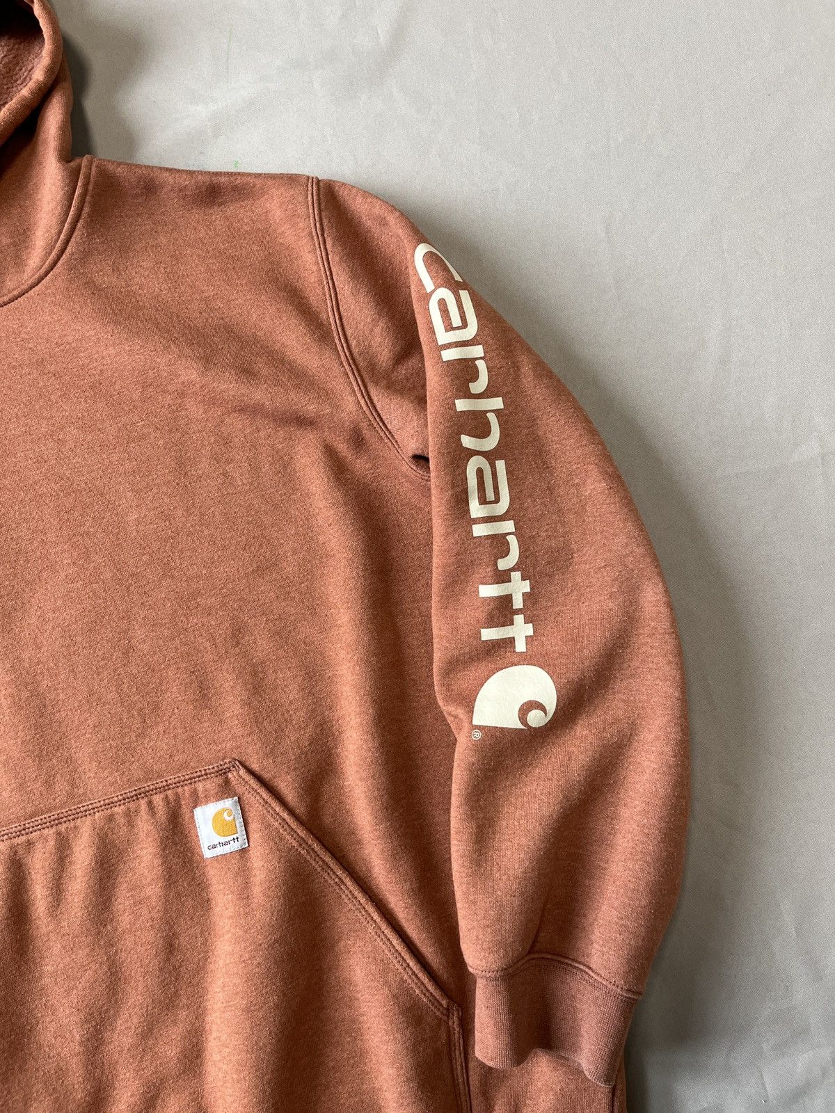 Carhartt CARHARTT Logo on the sleeve Work Massive Hoodie Size US XL / EU 56 / 4 - 5 Thumbnail