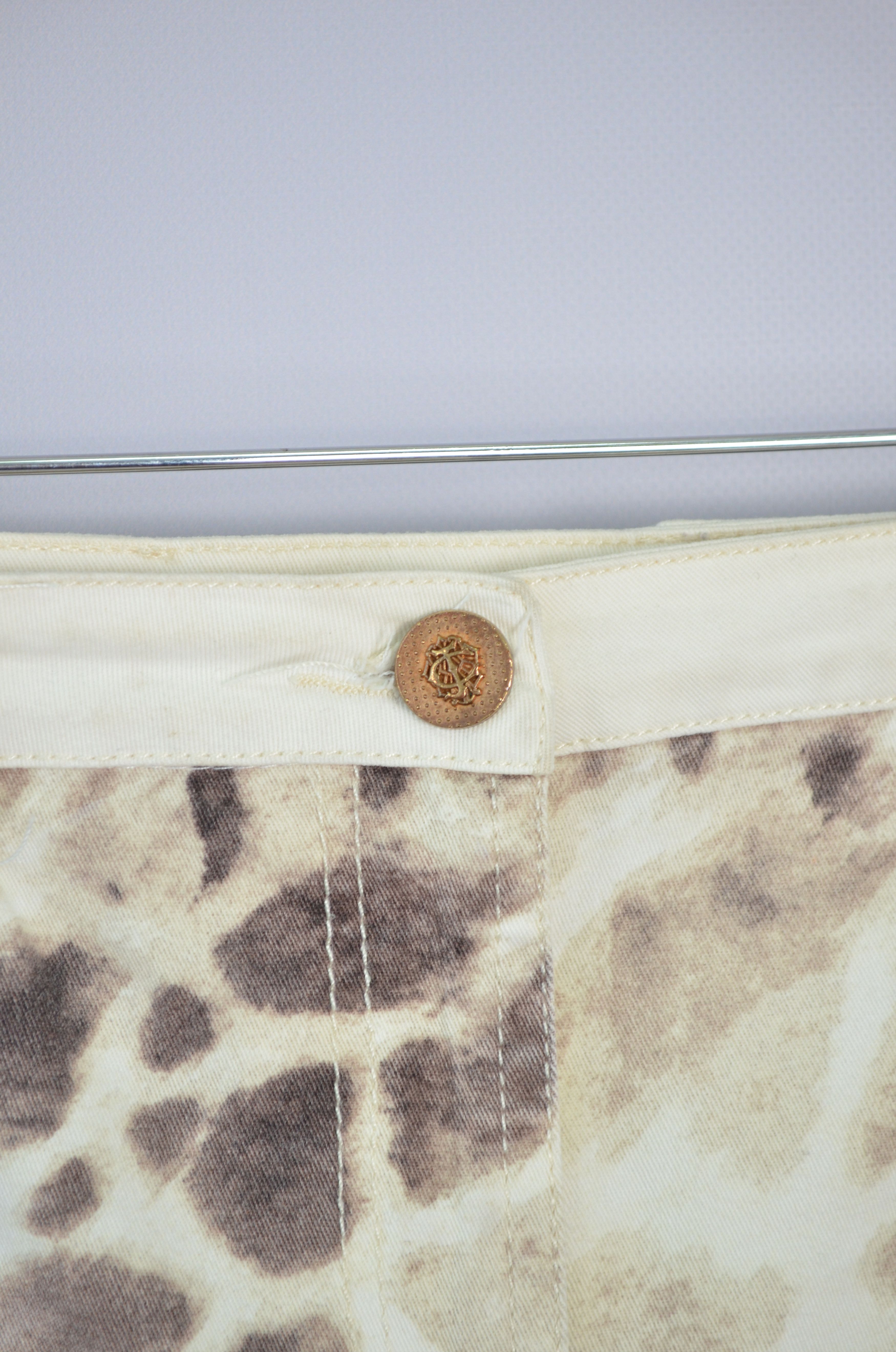 Just Cavalli × Roberto Cavalli Roberto Cavalli Just Animal Leopard Print Skirt 42\US6 Size 28" / US 6 / IT 42 - 6 Thumbnail