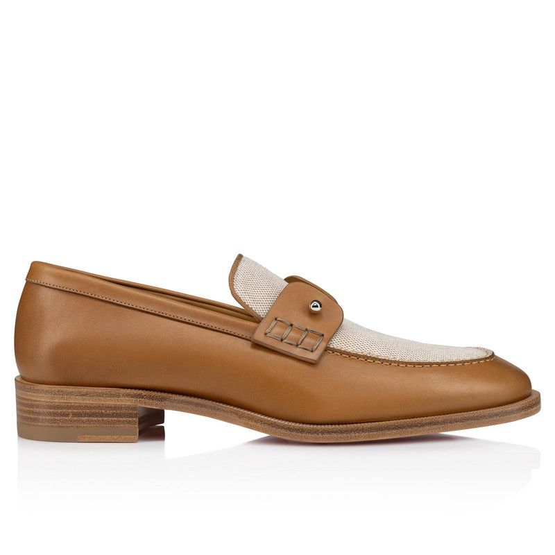 Christian Louboutin oc11z0126 Chambelimoc Leather Blend Loafer in Brown Size US 10 / EU 43 - 2 Thumbnail