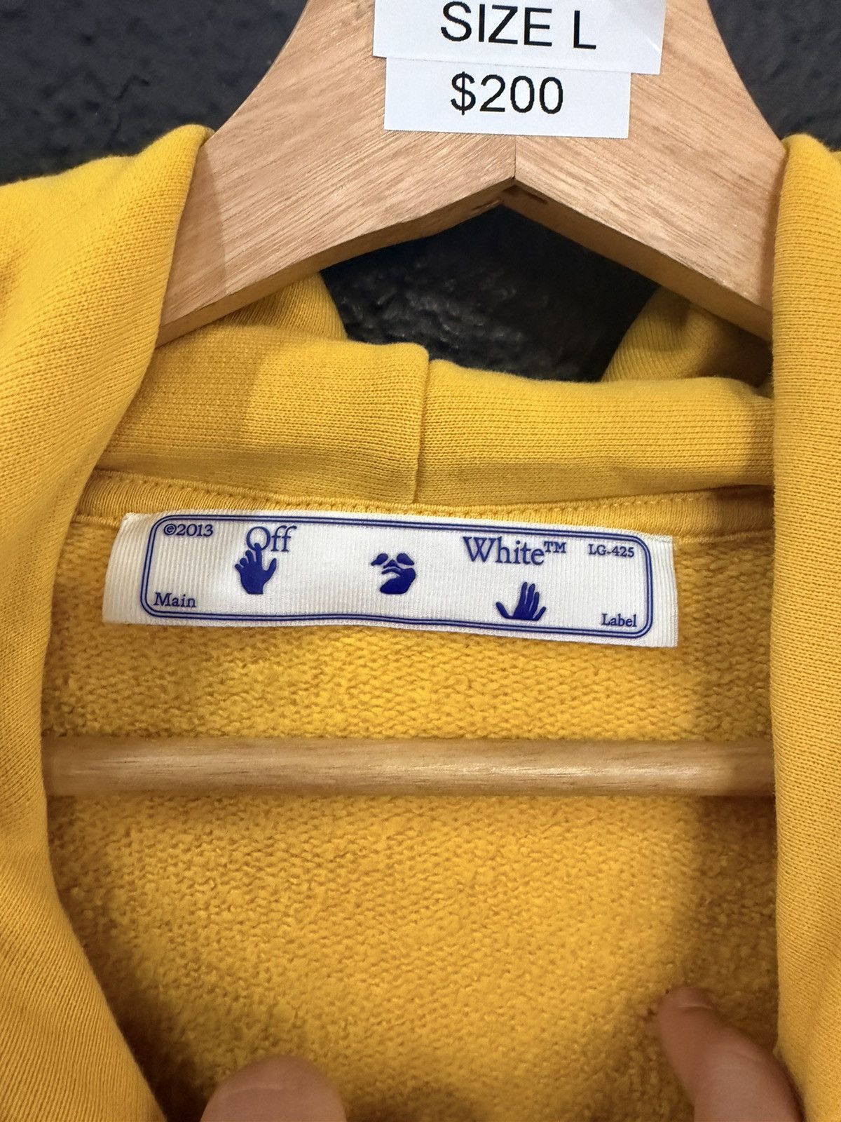 Off-White Off white Hand Hoodie Size US L / EU 52-54 / 3 - 4 Thumbnail