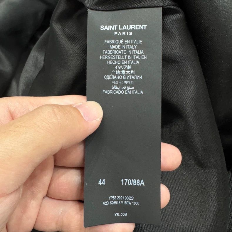Saint Laurent Paris Saint Laurent Paris Cowhide letter wool baseball jacket Size US S / EU 44-46 / 1 - 3 Thumbnail