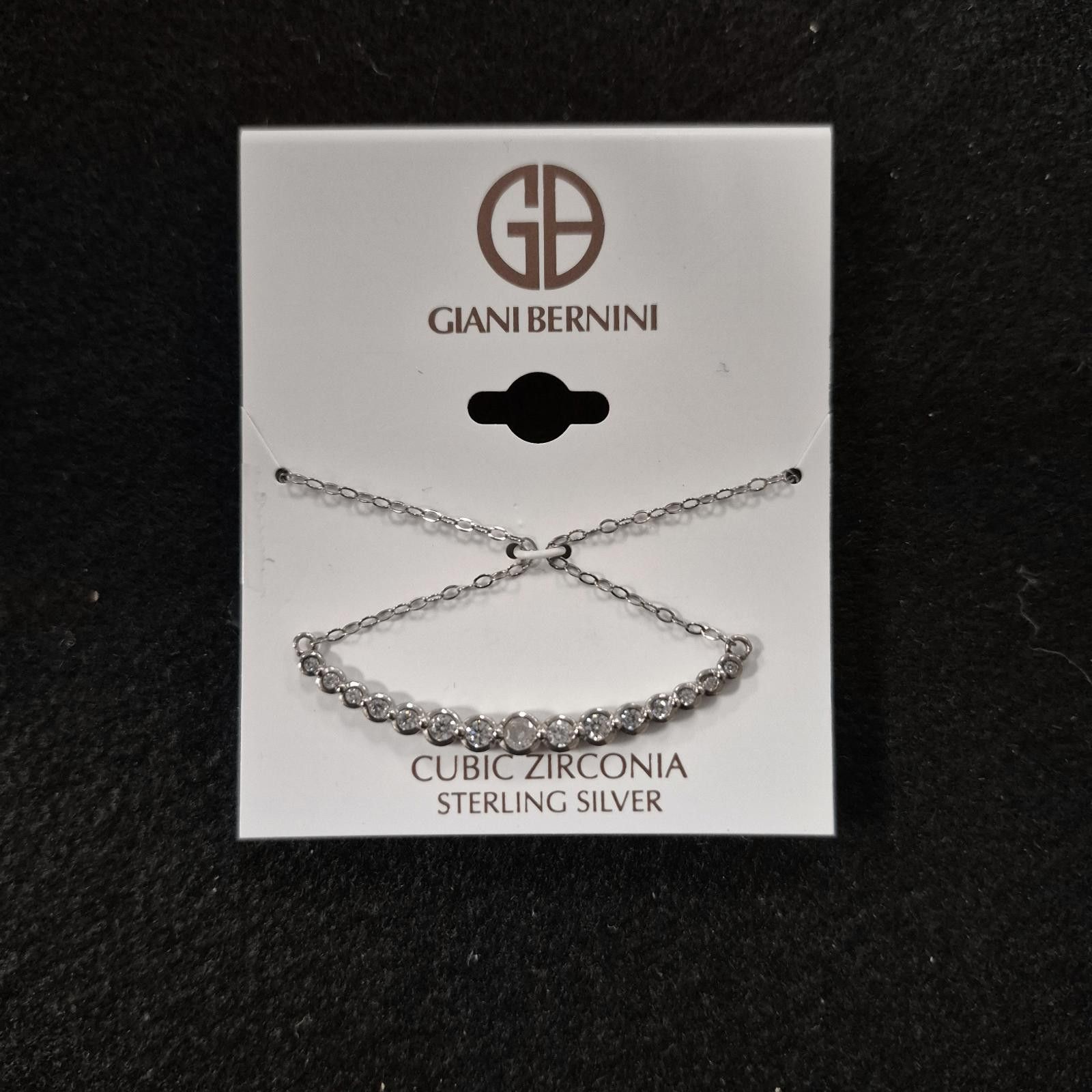 Giani Bernini Giani Bernini CubicZirconia Bezel Curved Bar Collar Necklace Size ONE SIZE - 3 Thumbnail