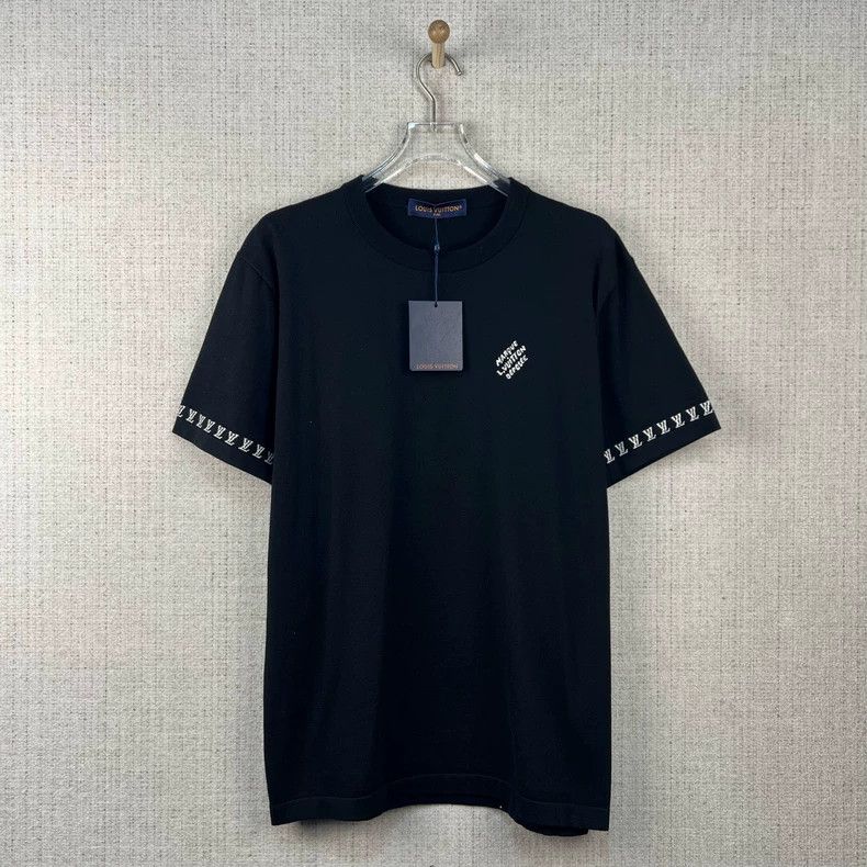 Louis Vuitton FW24 Cuff monogrammed intarsia crew neck kni