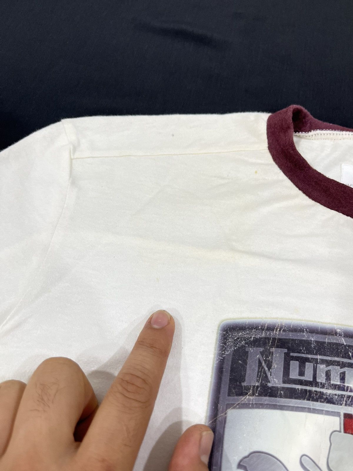 Number (N)ine Number Nine Big logo Ringer tee Size US M / EU 48-50 / 2 - 4 Thumbnail