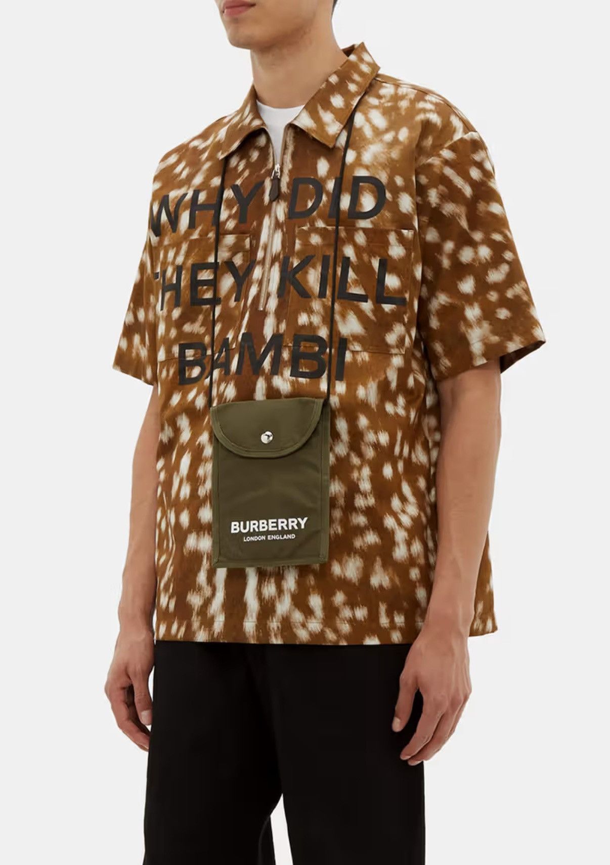 Burberry Burberry “Why Did They Kill Bambi” SS19 Runway Zip Shirt Size US L / EU 52-54 / 3 - 1 Thumbnail