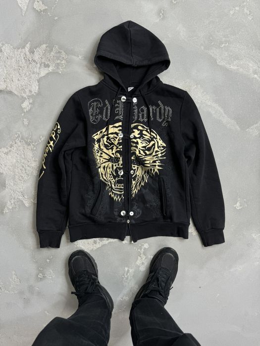 Ed hardy rhinestone online hoodie