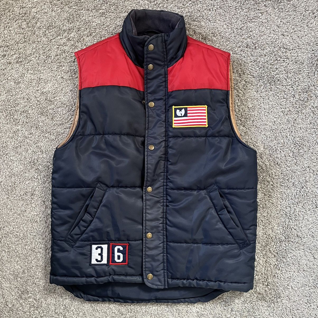 image of Wu Tang Clan x Wu Wear Wu-Tang Jacket Size Small Wutang Vest Iron Flag Rza in Navy, Men's