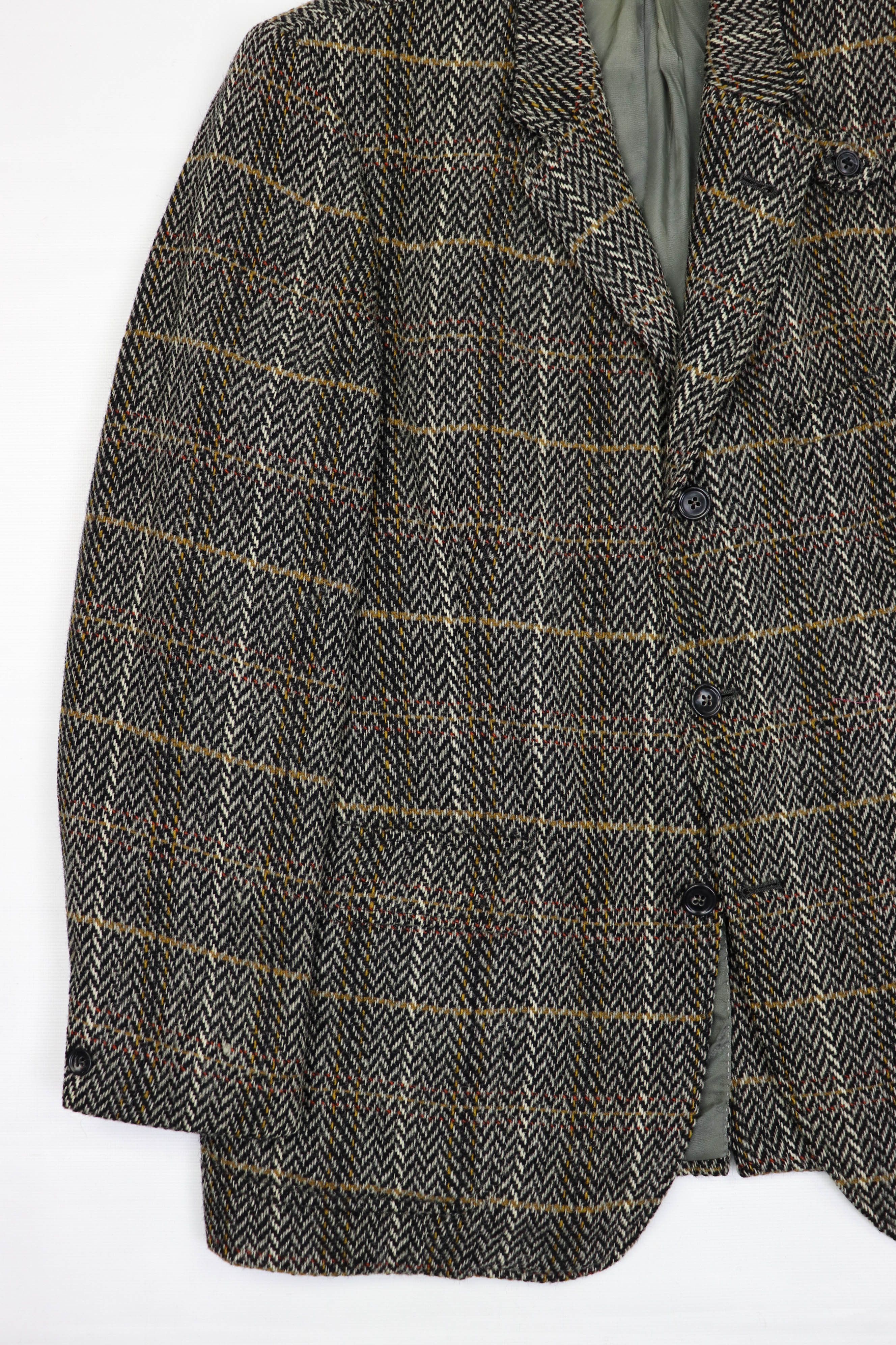 DAKS 80s Vintage DAKS Tartan Heavy Tweed Wool Sport Coat Blazer Size 40R - 4 Thumbnail