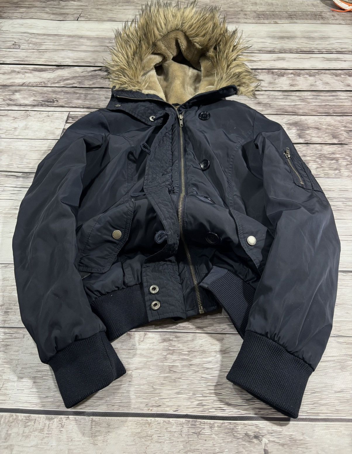 Hysteric Glamour Cropped Avant Garde If Six Was Nine Style Puffer Jacket 90s Size US M / EU 48-50 / 2 - 1 Thumbnail