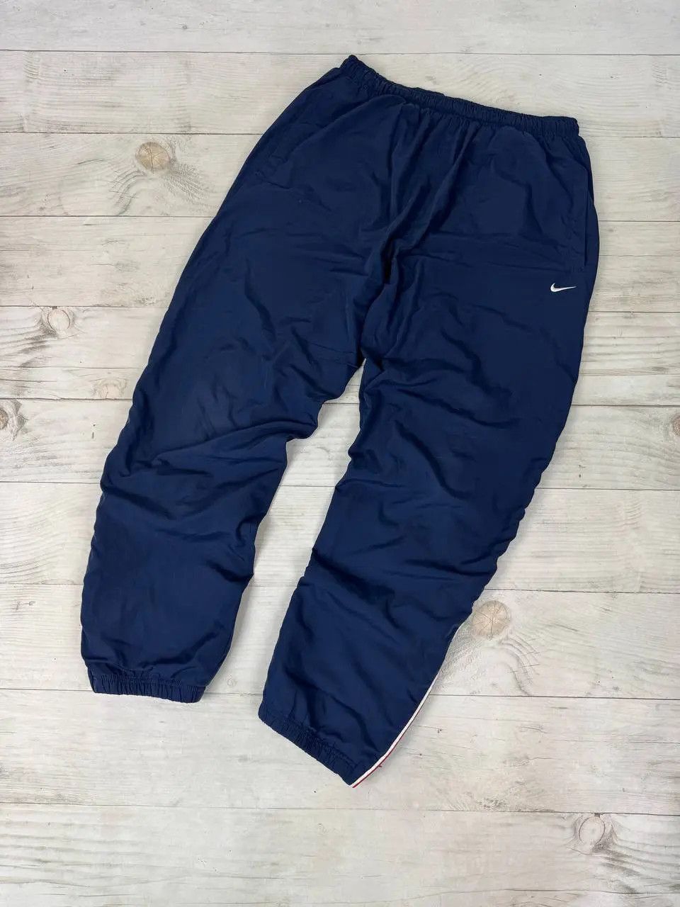 Nike Vintage Nike Track Pants Track 00s Swoosh Striped Nylon Y2K Size US 32 / EU 48 - 7 Thumbnail