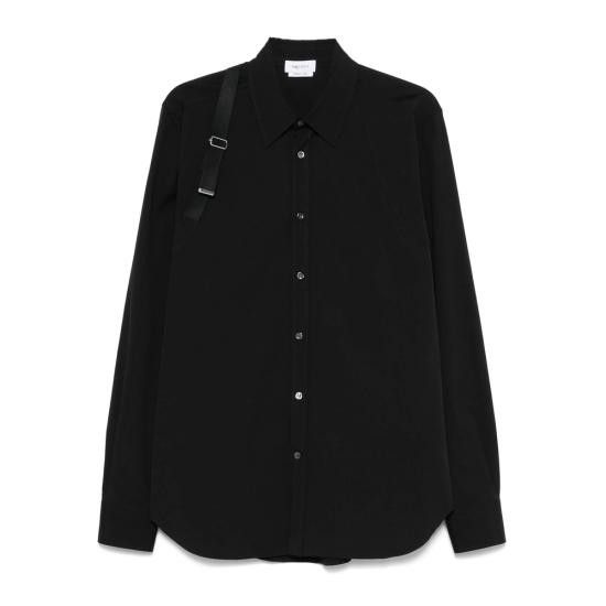 ALEXANDER MCQUEEN Men Long Tops 828170 QNAAB 1000 BLACK