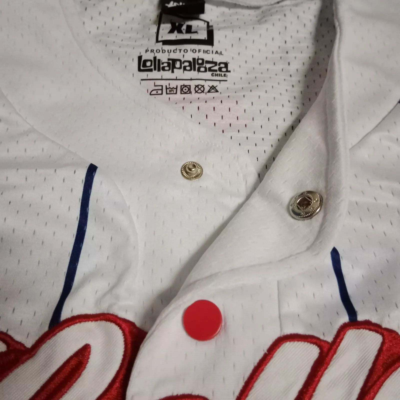 Band Tees × Rap Tees Lollapalooza Santiago Chile Music Festival Baseball Jersey Size US XL / EU 56 / 4 - 7 Thumbnail