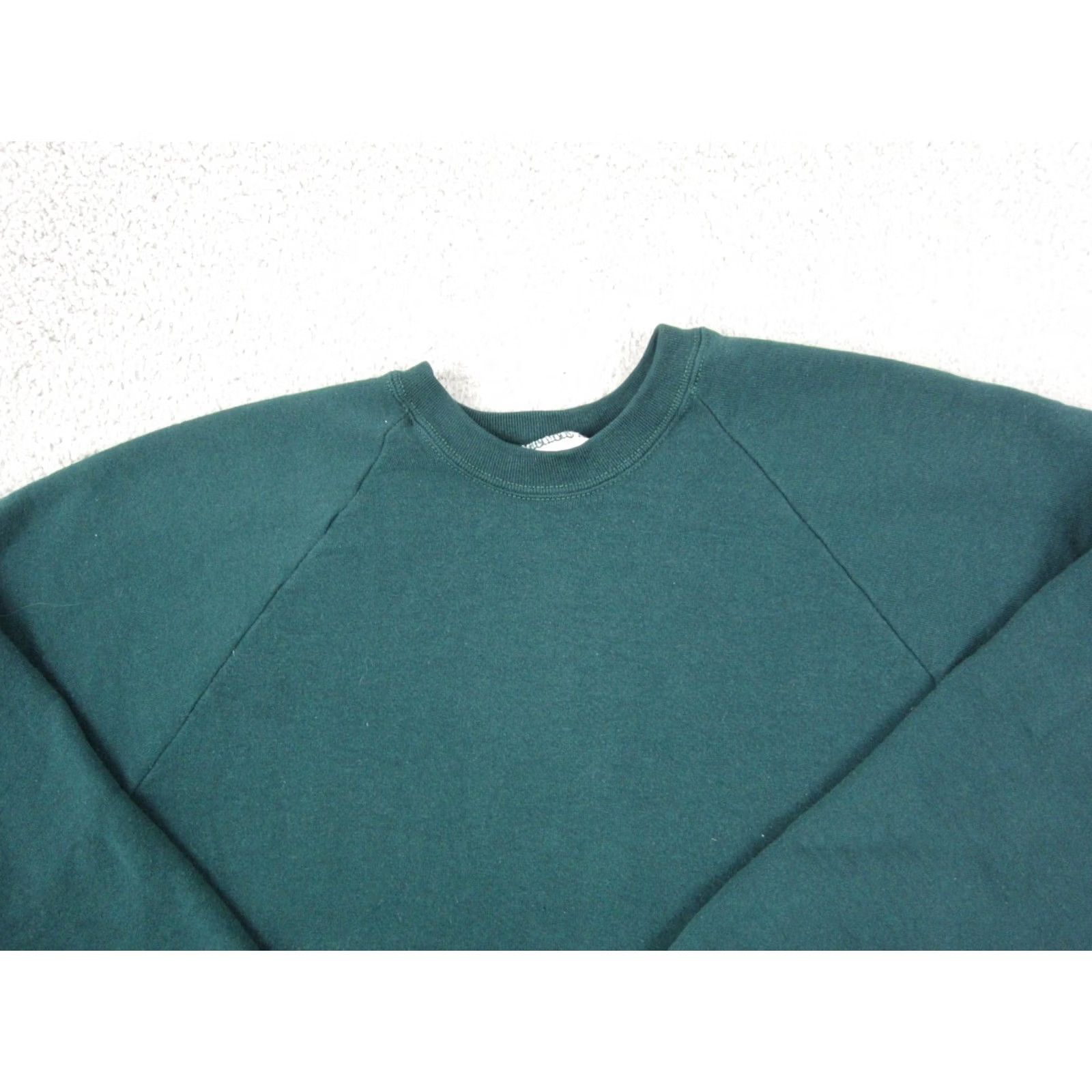 Fruit Of The Loom VINTAGE Fruit of the Loom Sweatshirt Mens XL Green Pullover Fleece 90s Size US XL / EU 56 / 4 - 2 Thumbnail