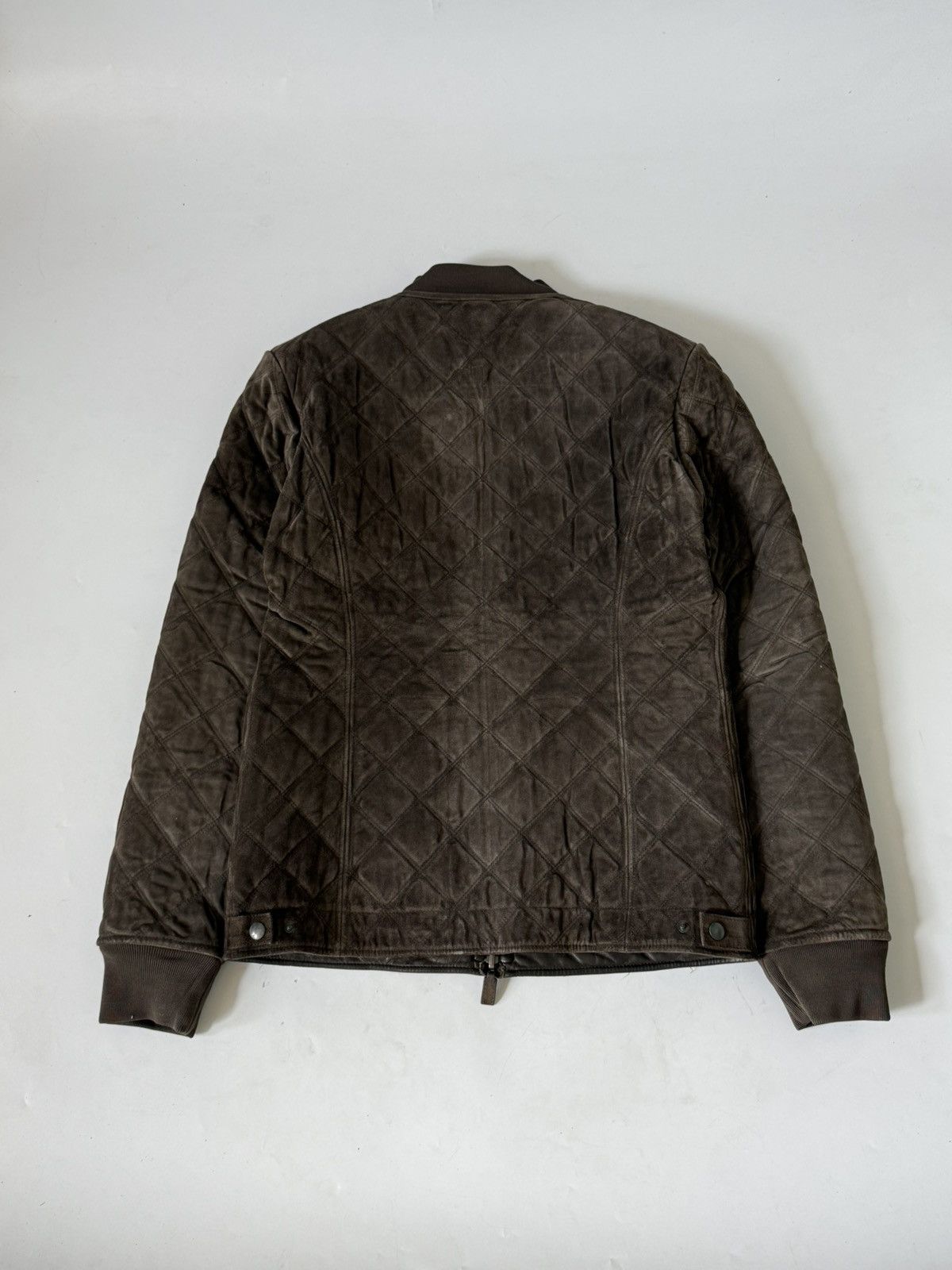Gucci Gucci Archive Brown Reversible Quilted Leather Jacket Suede Size US S / EU 44-46 / 1 - 4 Thumbnail