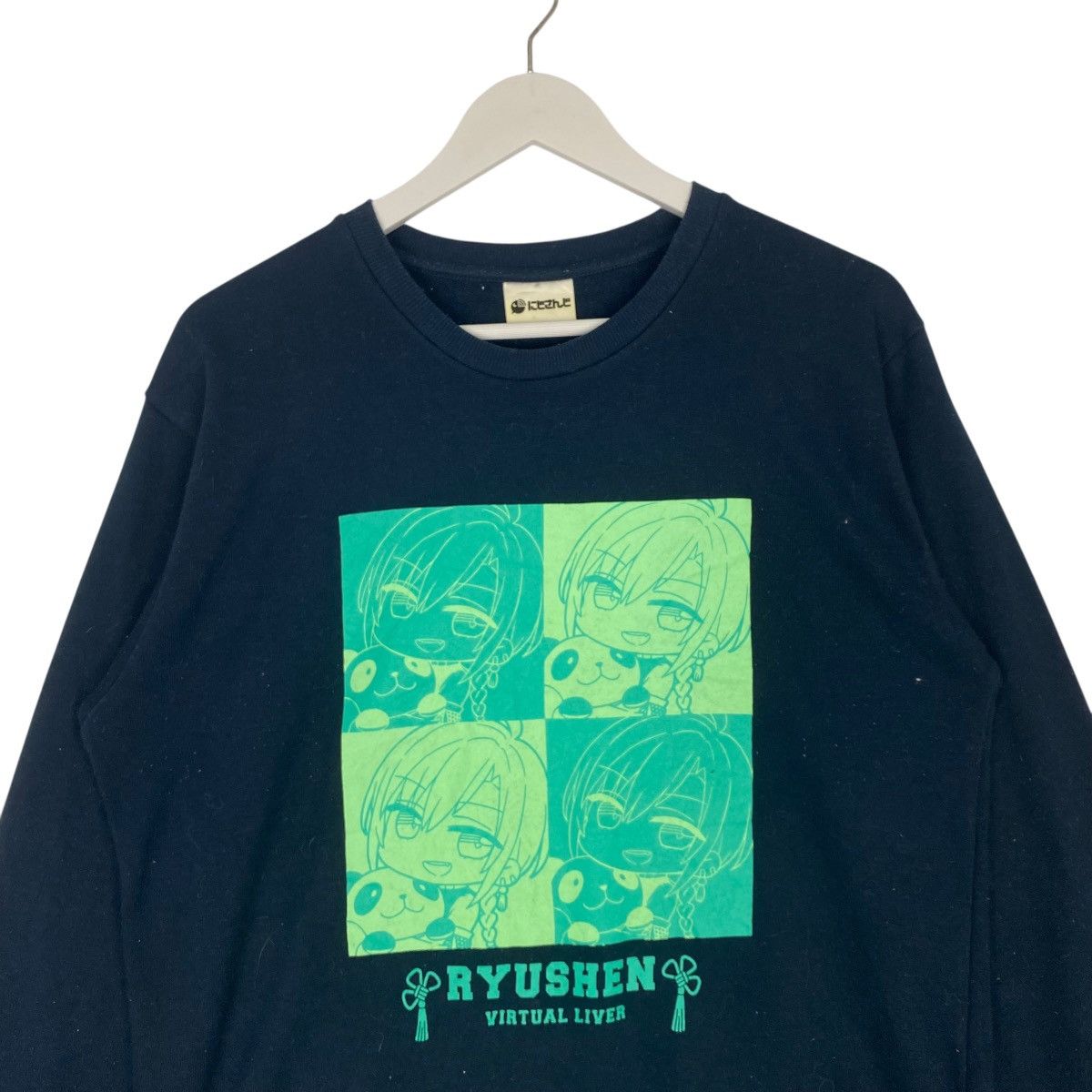 Other Vintage Ryushen Cartoon Printed Black Pullover Jumper Size L Size US L / EU 52-54 / 3 - 4 Thumbnail