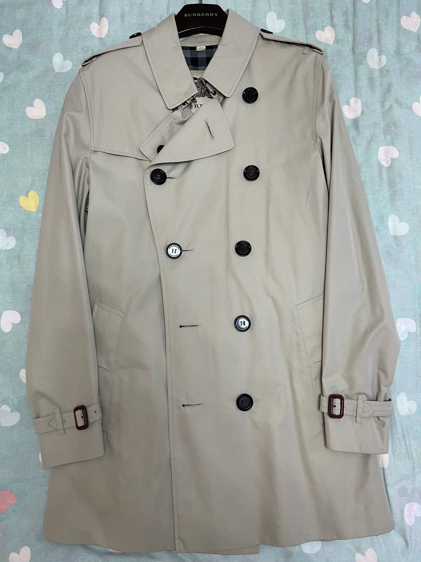 Burberry Burberry Beige Basic Cotton Trench Coat Men's 48 Size US M / EU 48-50 / 2 - 1 Thumbnail