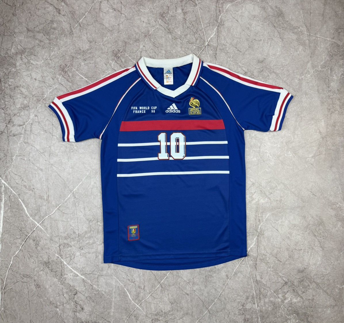Adidas Vintage 1998 france fifa world cup adidas Zidane jersey Size US M / EU 48-50 / 2 - 7 Thumbnail