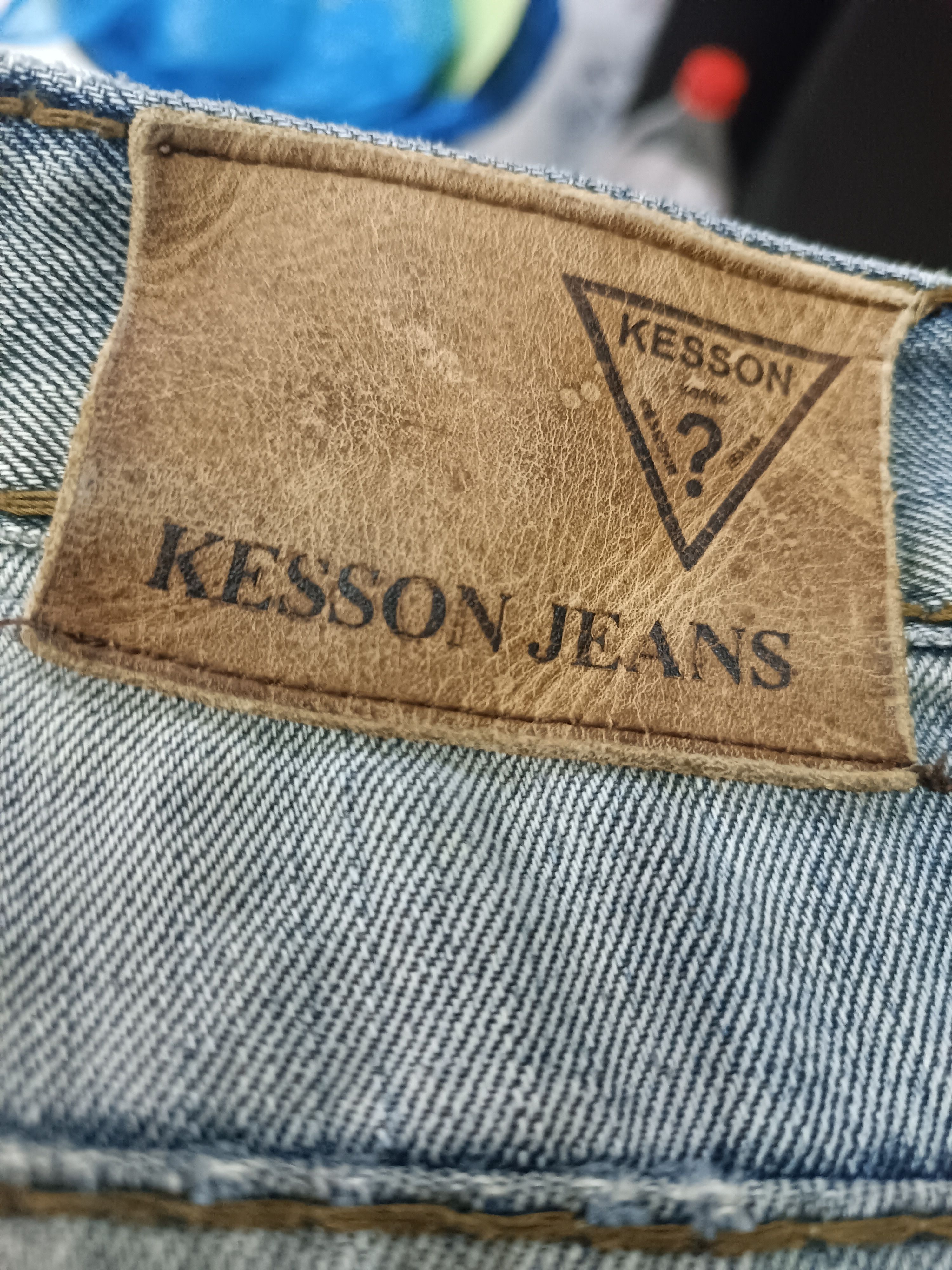 If Six Was Nine × Japanese Brand × Le Grande Bleu (L.G.B.) FLARED🔥Japanese Brand Kesson Distressed Whiskers Denim E192 Size US 31 - 20 Thumbnail