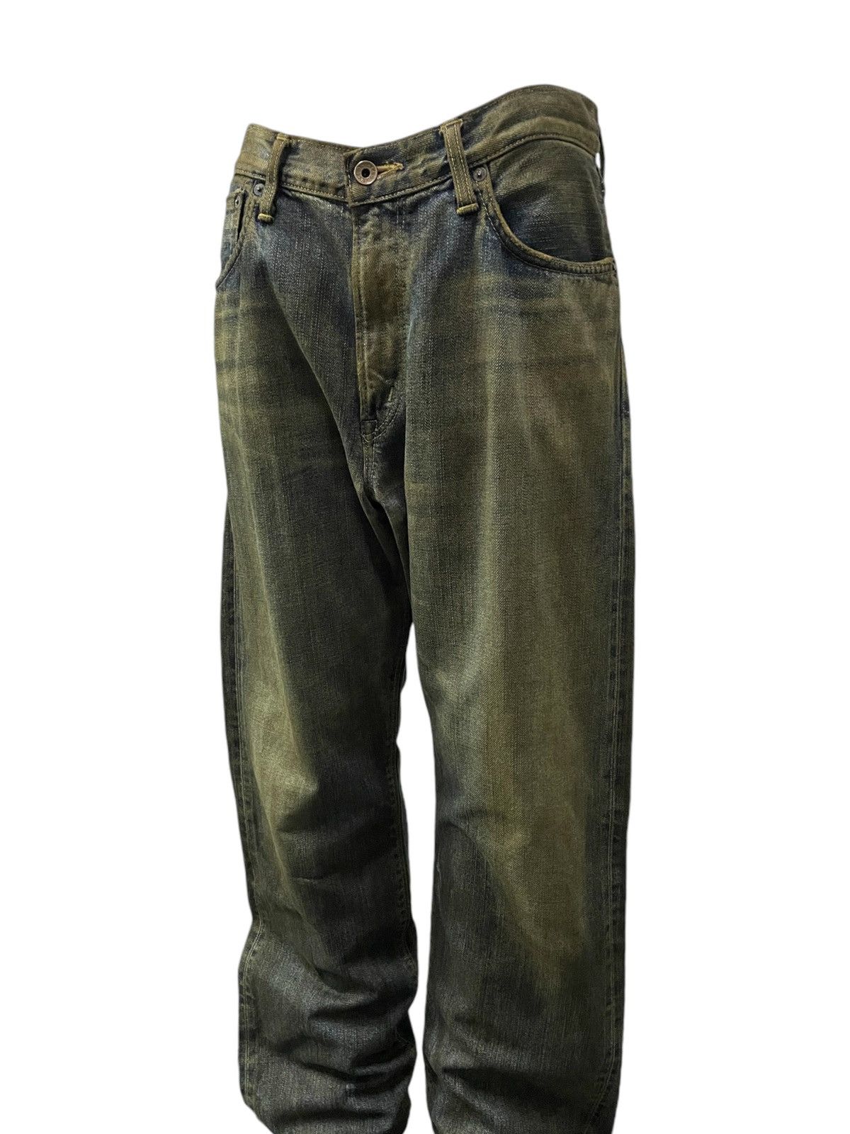 Edwin × Hysteric Glamour Vintage Edwin 505zx Mud Dirty Mud Wash Loose Selvedge Jeans Size US 33 - 4 Thumbnail
