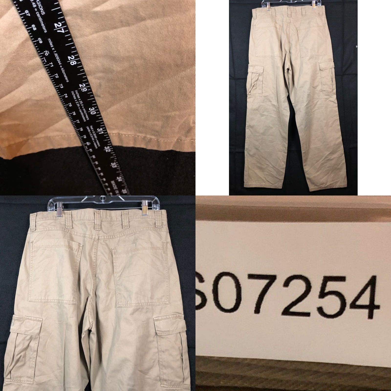 Wrangler Wrangler Mens Pants Tan Cargo Straight Outdoors Work Performance 36x32 Size US 36 / EU 52 - 8 Thumbnail