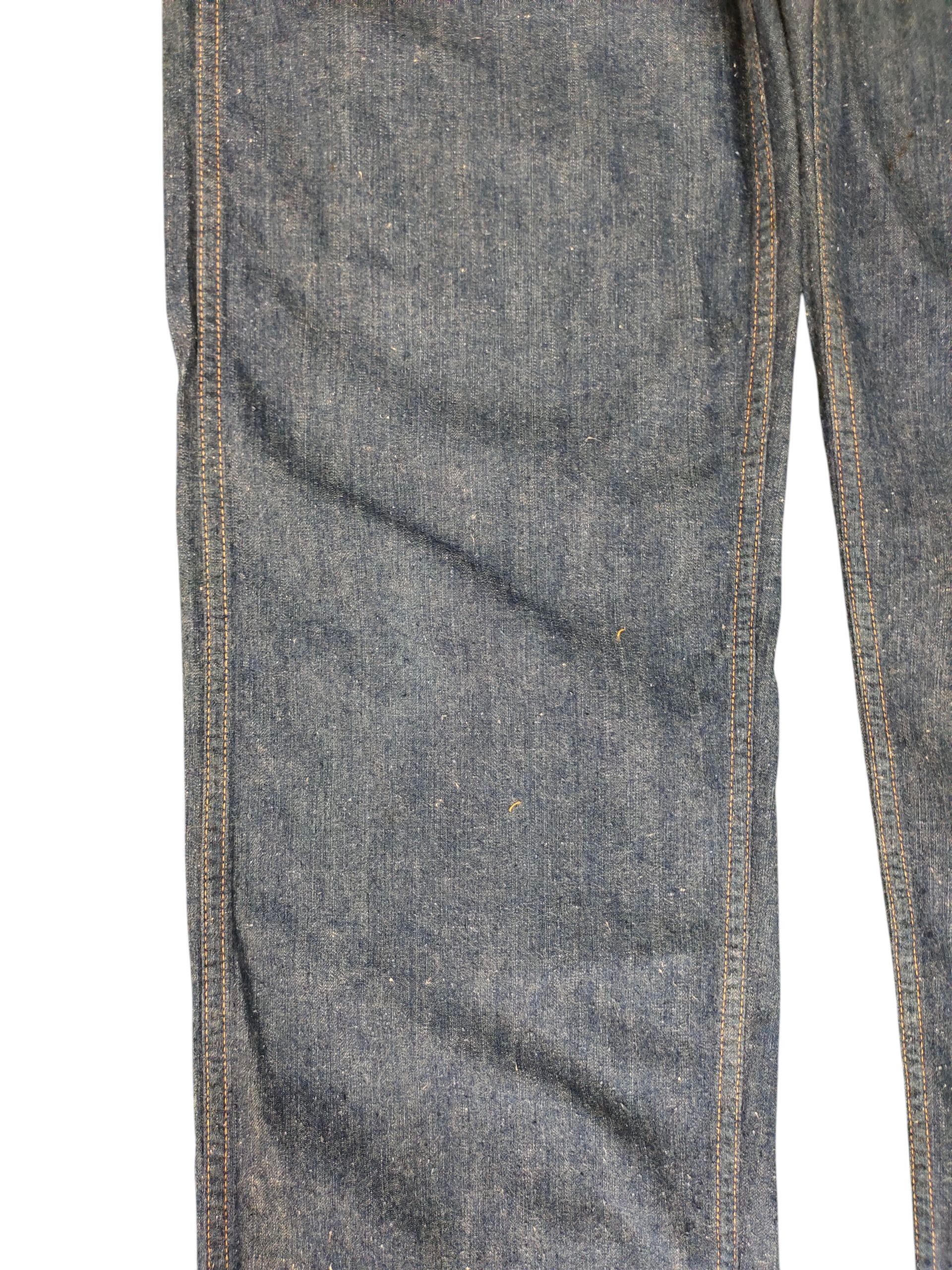 Number (N)ine × Undercover Idg Indigo Japan Buckle Back Fatigue Denim Pants Nam Era Size US 34 / EU 50 - 4 Thumbnail