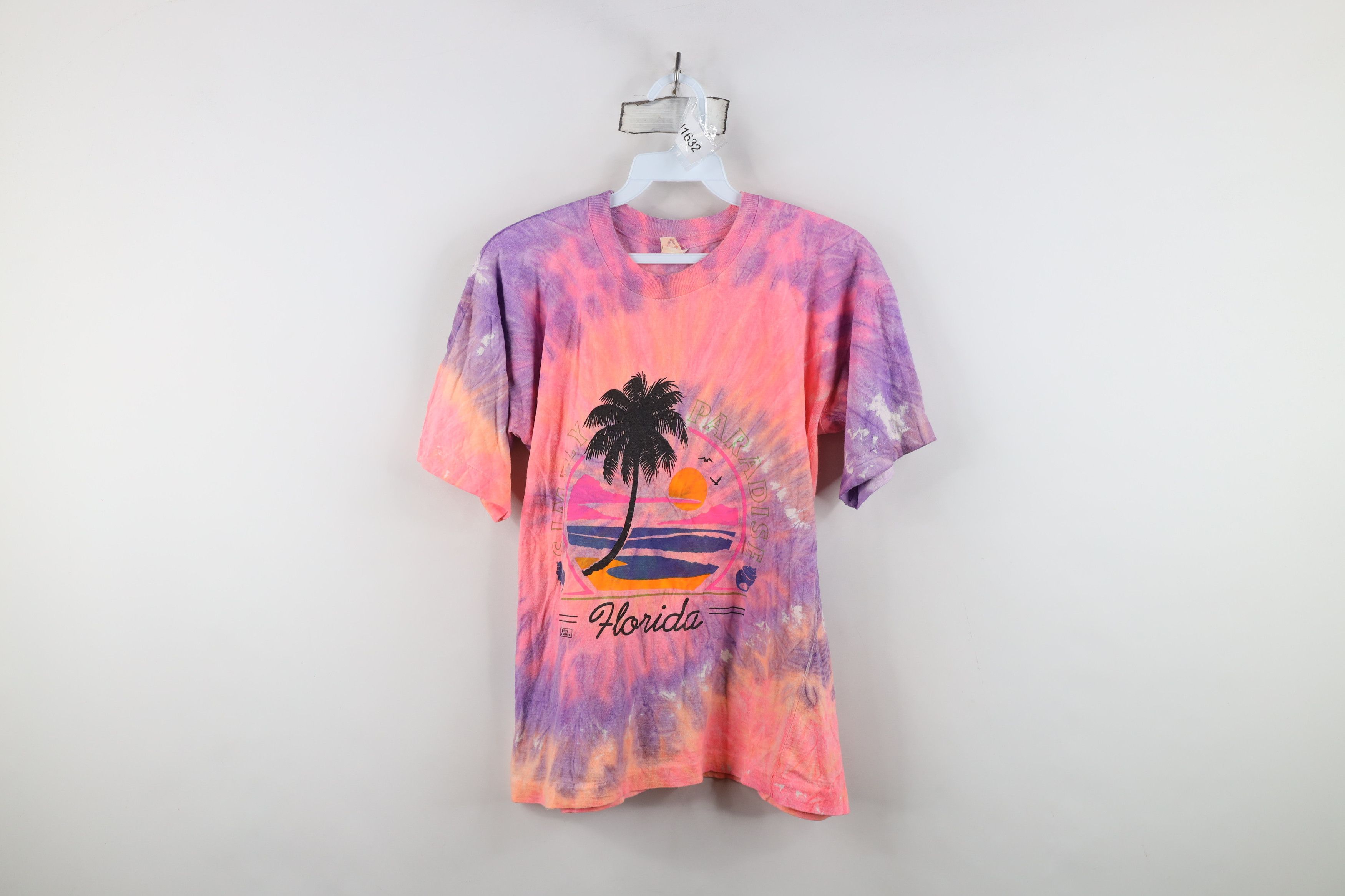 Vintage Vintage 80s Streetwear Paradise Florida Sunset T-Shirt Size L / US 10 / IT 46 - 1 Thumbnail