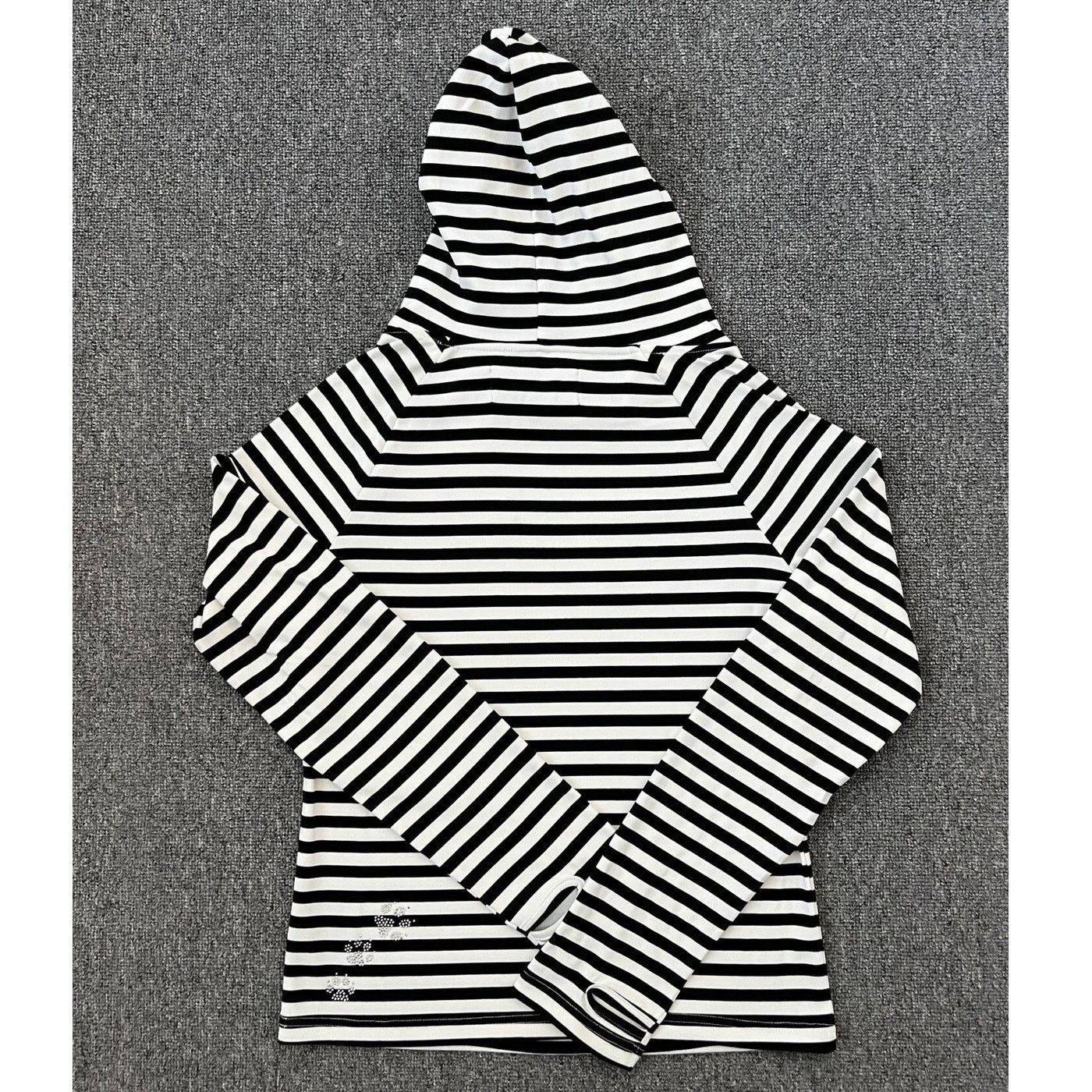 Japanese Brand Japanese Brand Gothic Striped Longsleeve Hoodie size L Size L / US 10 / IT 46 - 3 Thumbnail