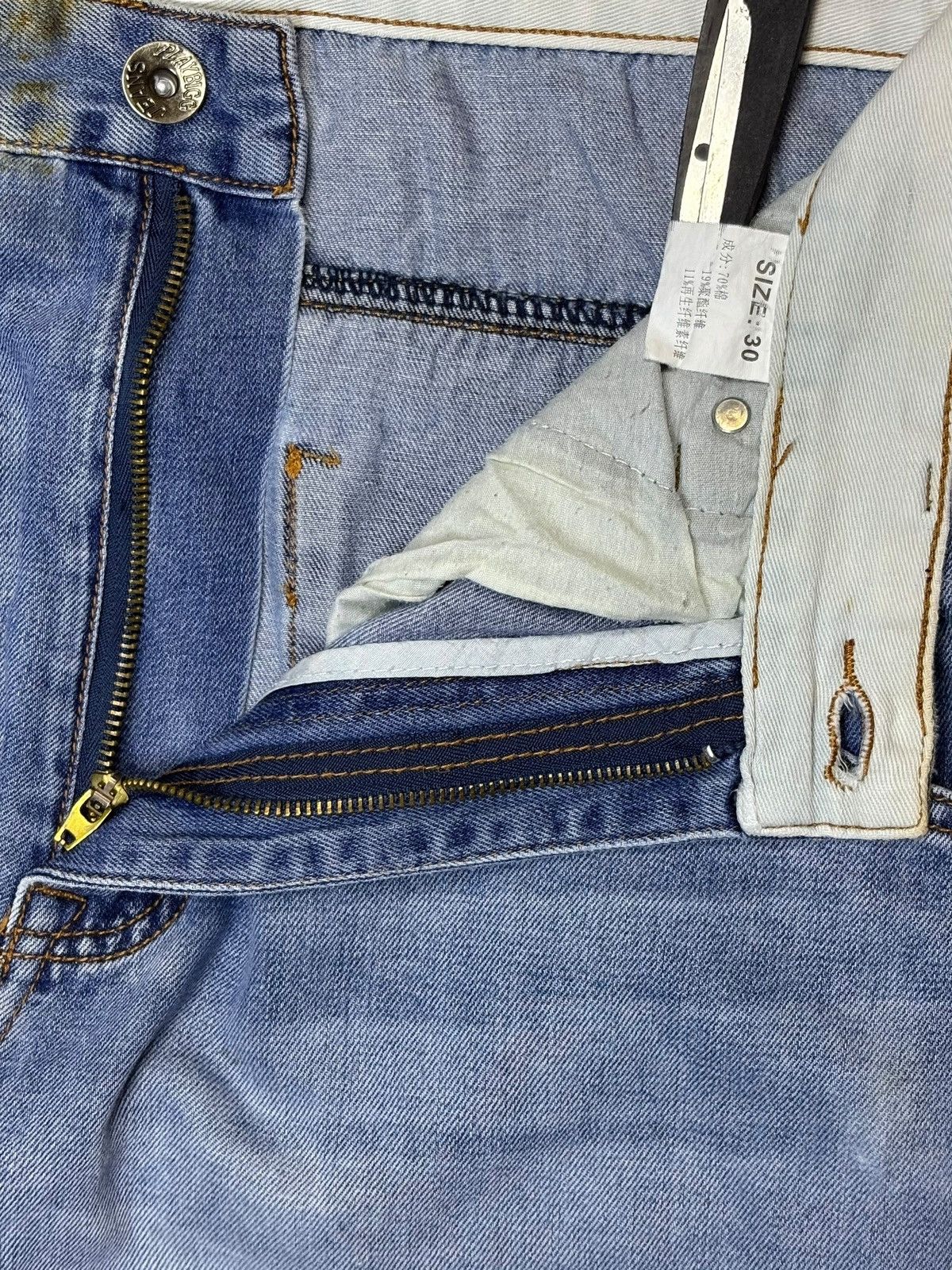 Japanese Brand Vintage Japanese Brand Mud Wash Loose Cargo Jeans Size US 32 / EU 48 - 9 Thumbnail