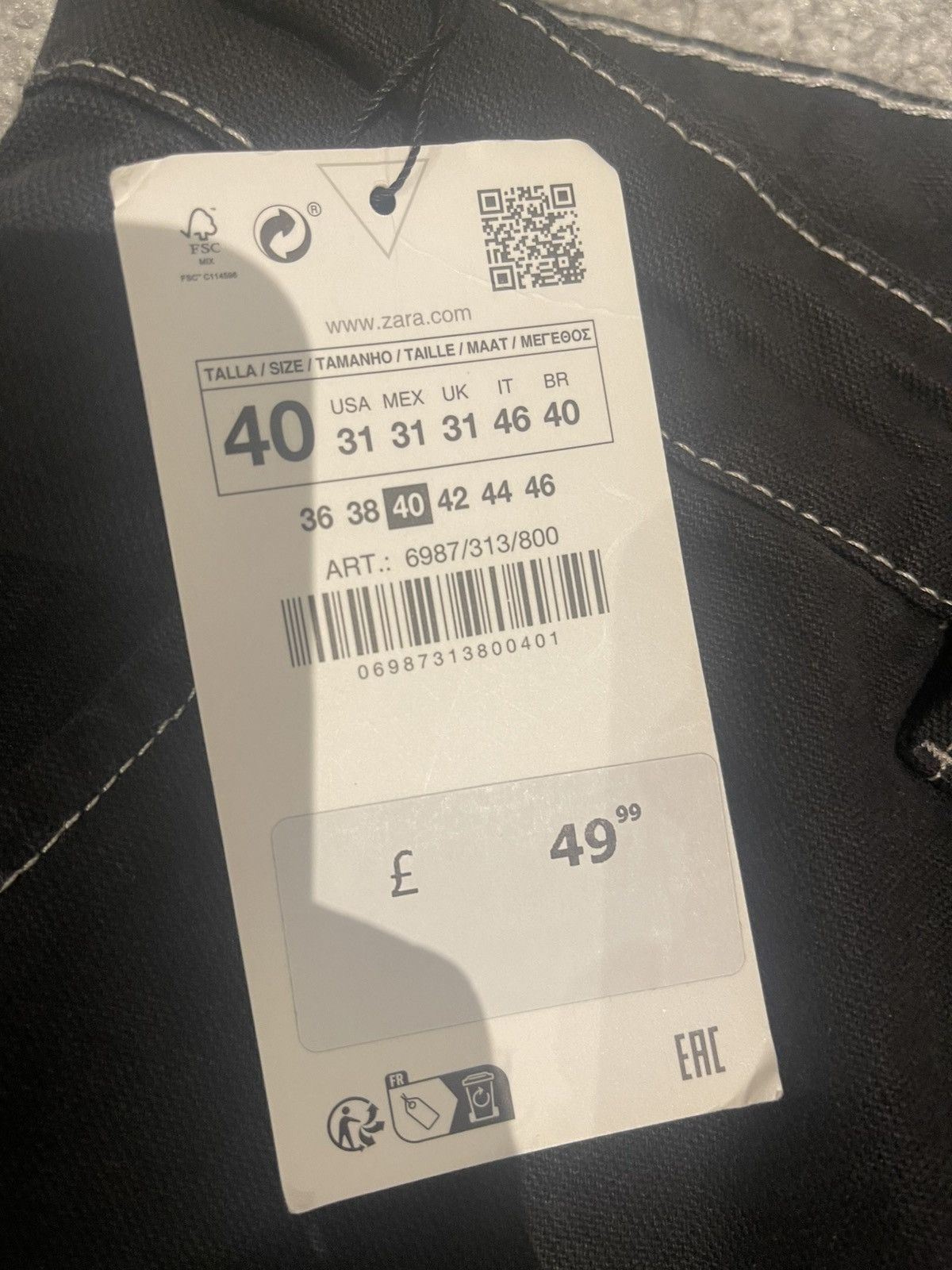 Zara Zara Relaxed Cargo Trousers Oversized Size US 31 - 2 Thumbnail