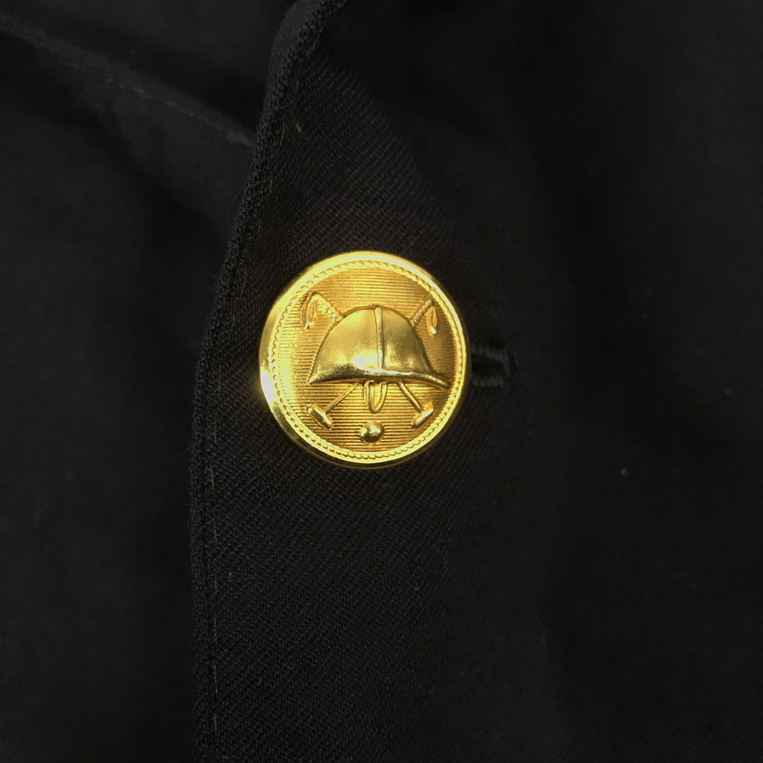 Polo Ralph Lauren × Vintage Vtg Polo Ralph Lauren Blazer navy Gold button coat Jacket Size US L / EU 52-54 / 3 - 10 Thumbnail